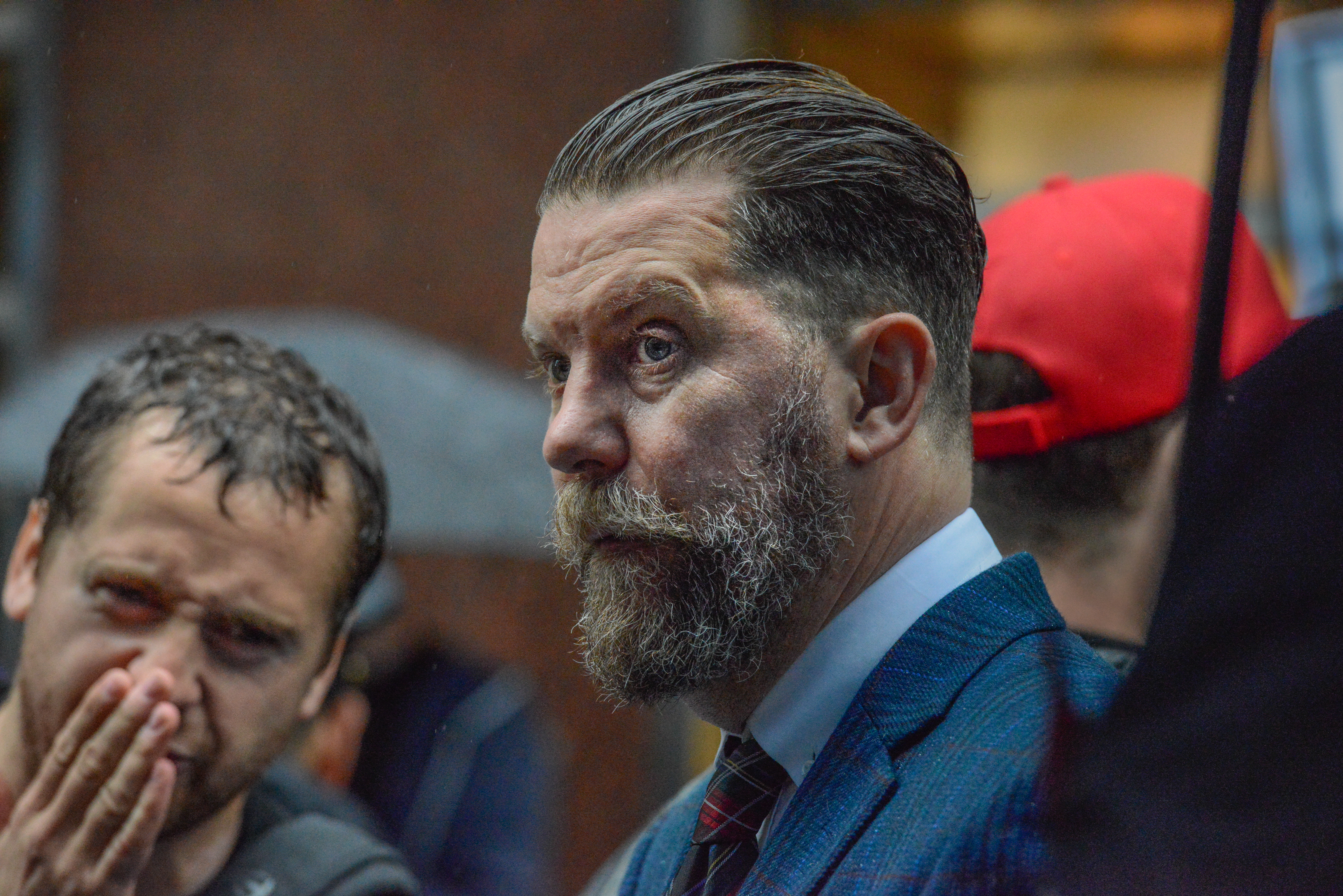 YouTube has banned Proud Boys founder Gavin McInnes' profile and channel, days after he was booted from his gig at the newly formed Blaze Media. (Photo credit: Stephanie Keith/Getty Images)