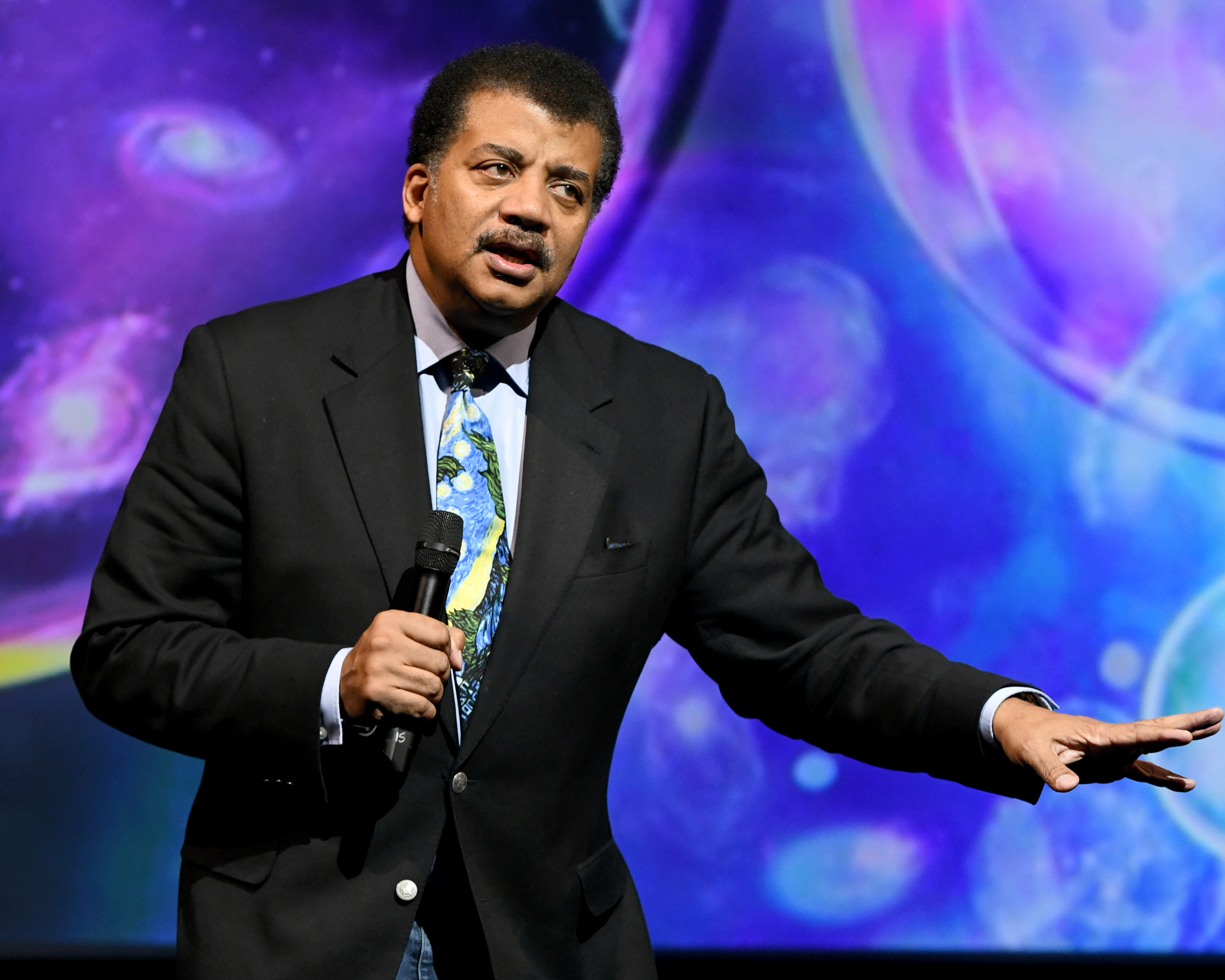 Astrophysicist Neil deGrasse Tyson speaking at a conference in New York City in October1 on October 23, 2018 in New York City. CREDIT: Craig Barritt/Getty Images