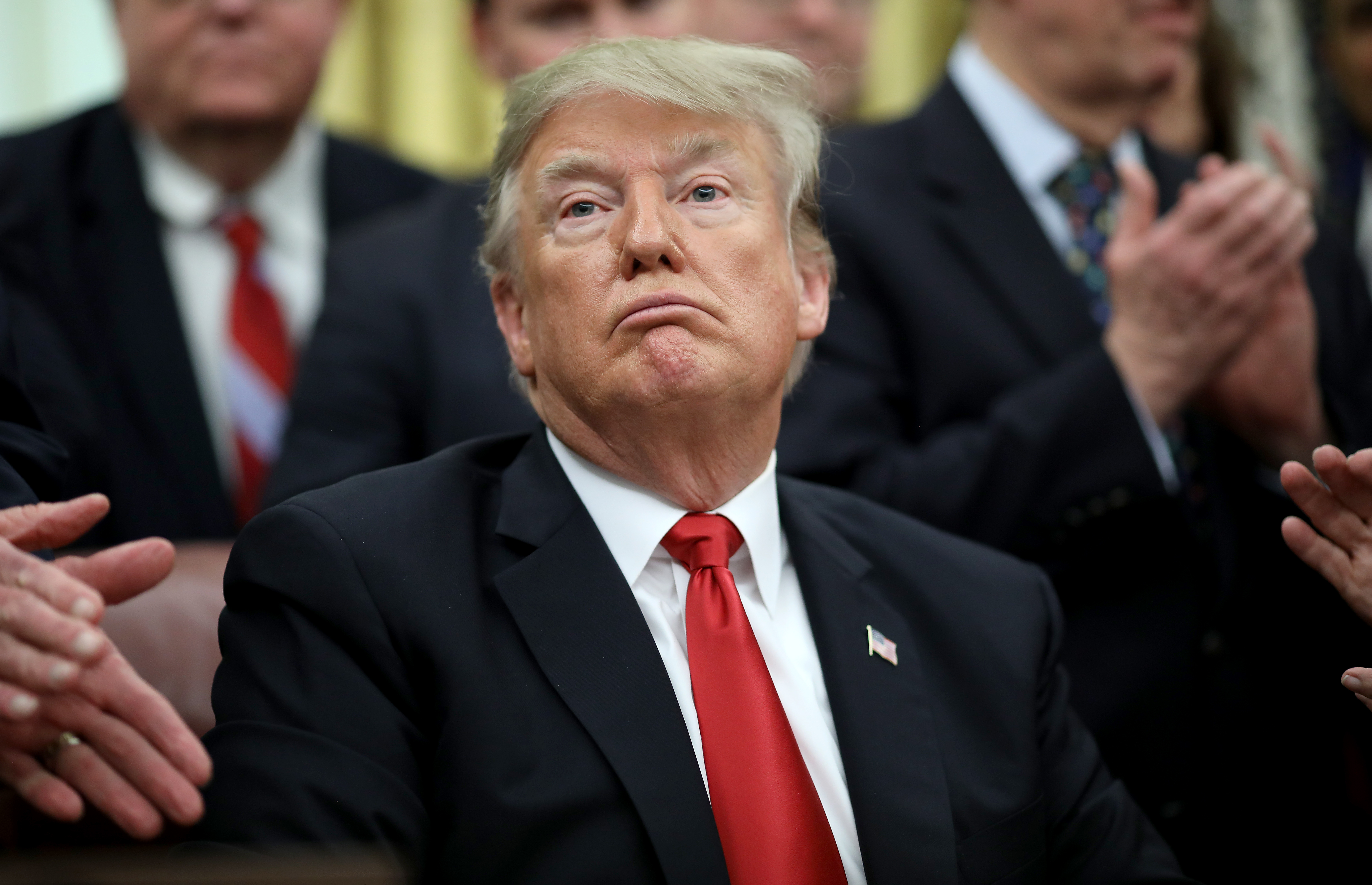 Donald Trump in the Oval Office of the White House on December 21, 2018 in Washington, DC. (CREDIT: Win McNamee/Getty Images)