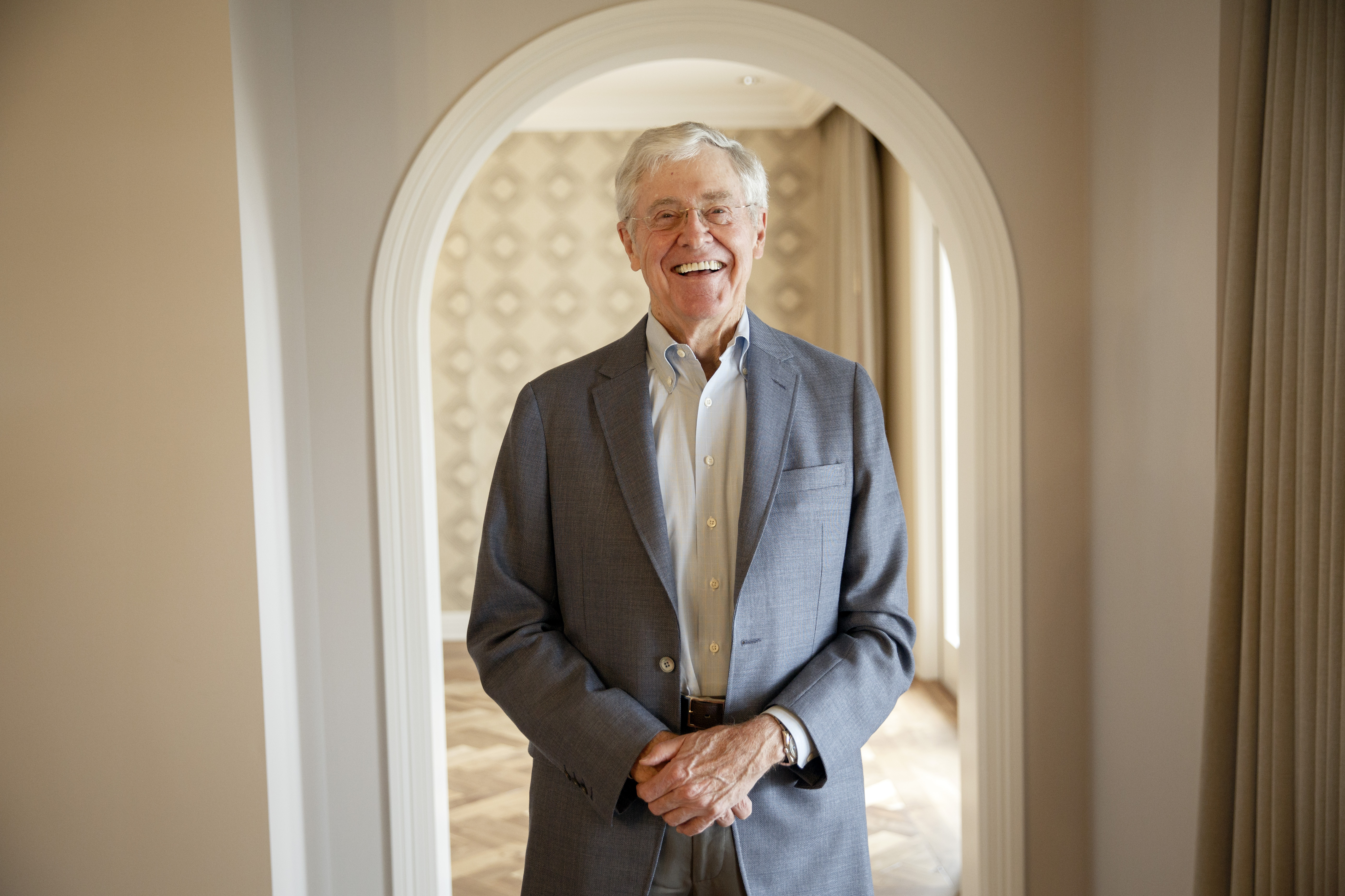 Billionaire and Cato Institute co-founder Charles Koch (Photo by Patrick T. Fallon for The Washington Post via Getty Images)
