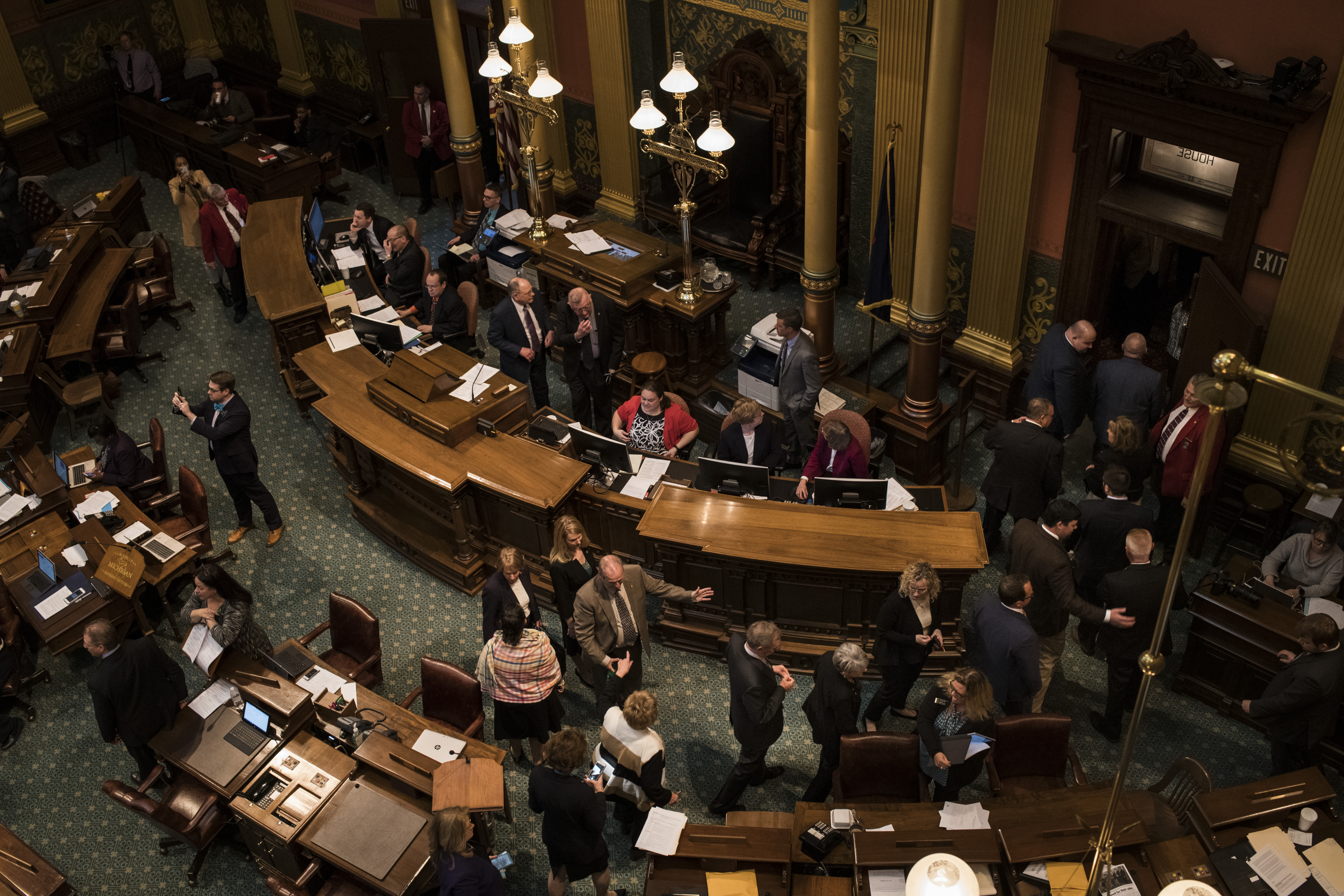 Lawmakers at the Michigan State Capitol on April 11, 2018 in Lansing, Michigan. (Credit: Brittany Greeson/Getty Images)