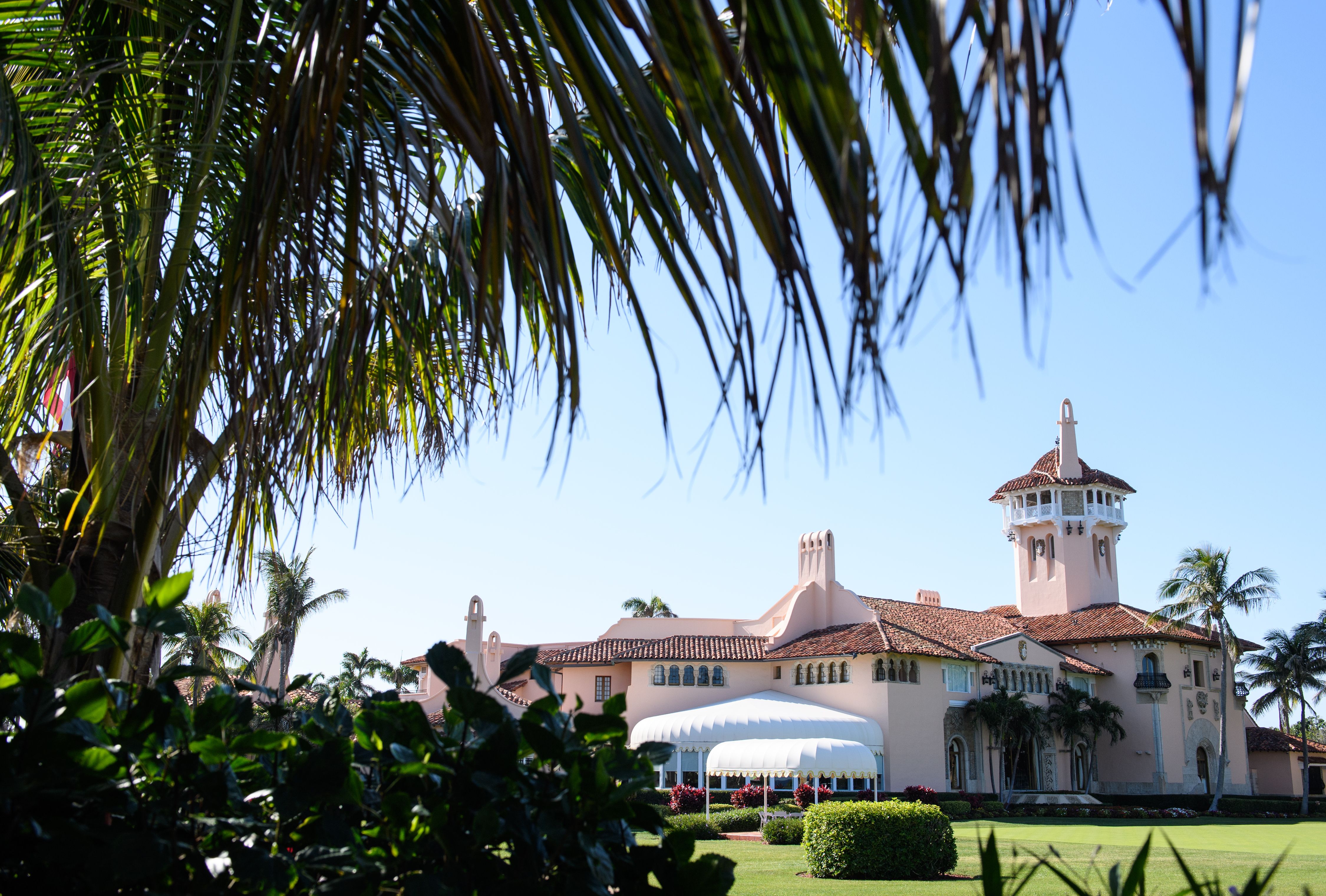An April 18, 2018 photo shows US President Donald Trump's Mar-a-Lago resort in Palm Beach, Florida on April 18, 2018. / AFP PHOTO / MANDEL NGAN (Photo credit should read MANDEL NGAN/AFP/Getty Images)