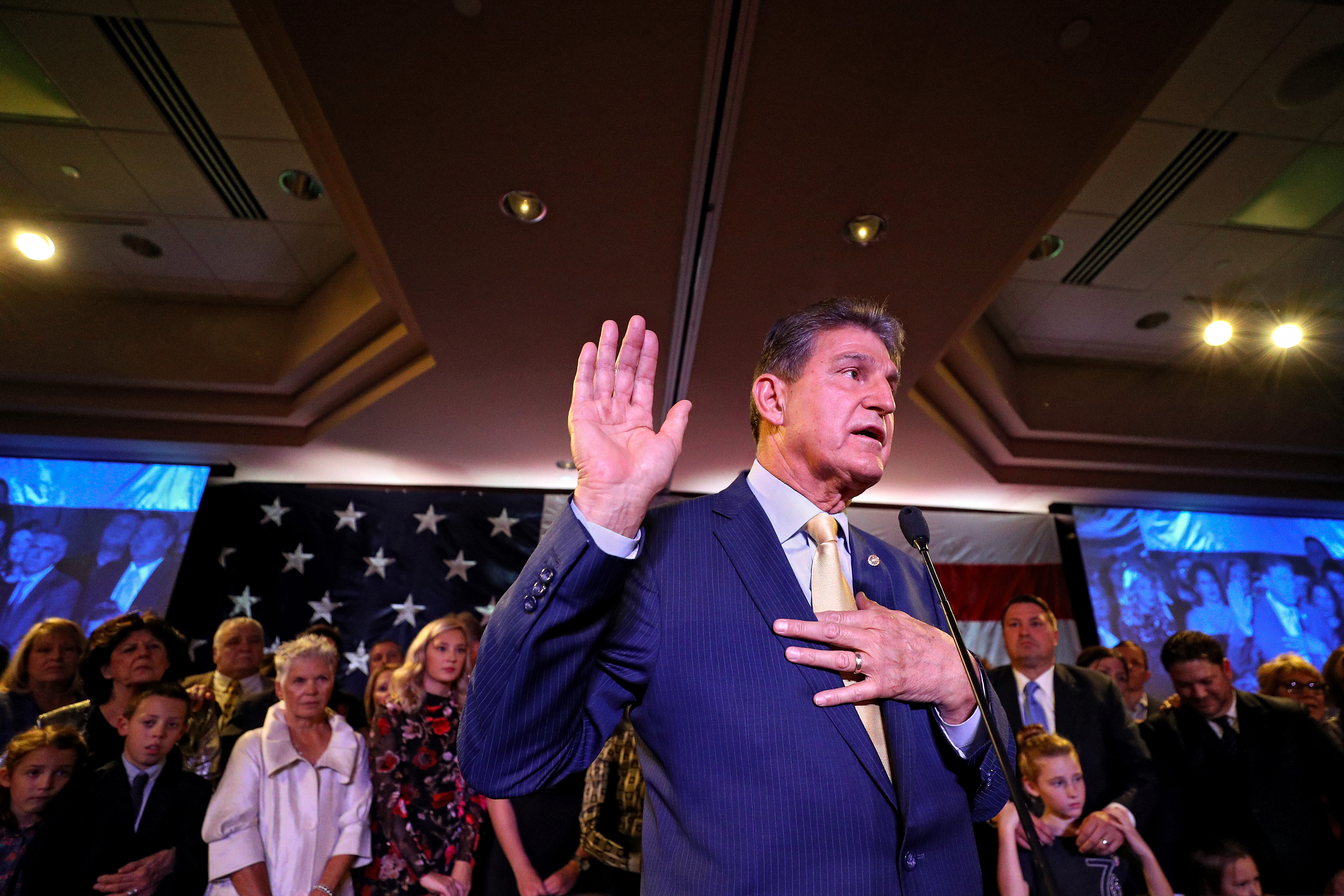 Sen. Joe Manchin (D-WV) is a leading candidate for the ranking member slot on the Senate Energy and Natural Resources Committee. CREDIT: Patrick Smith/Getty Images