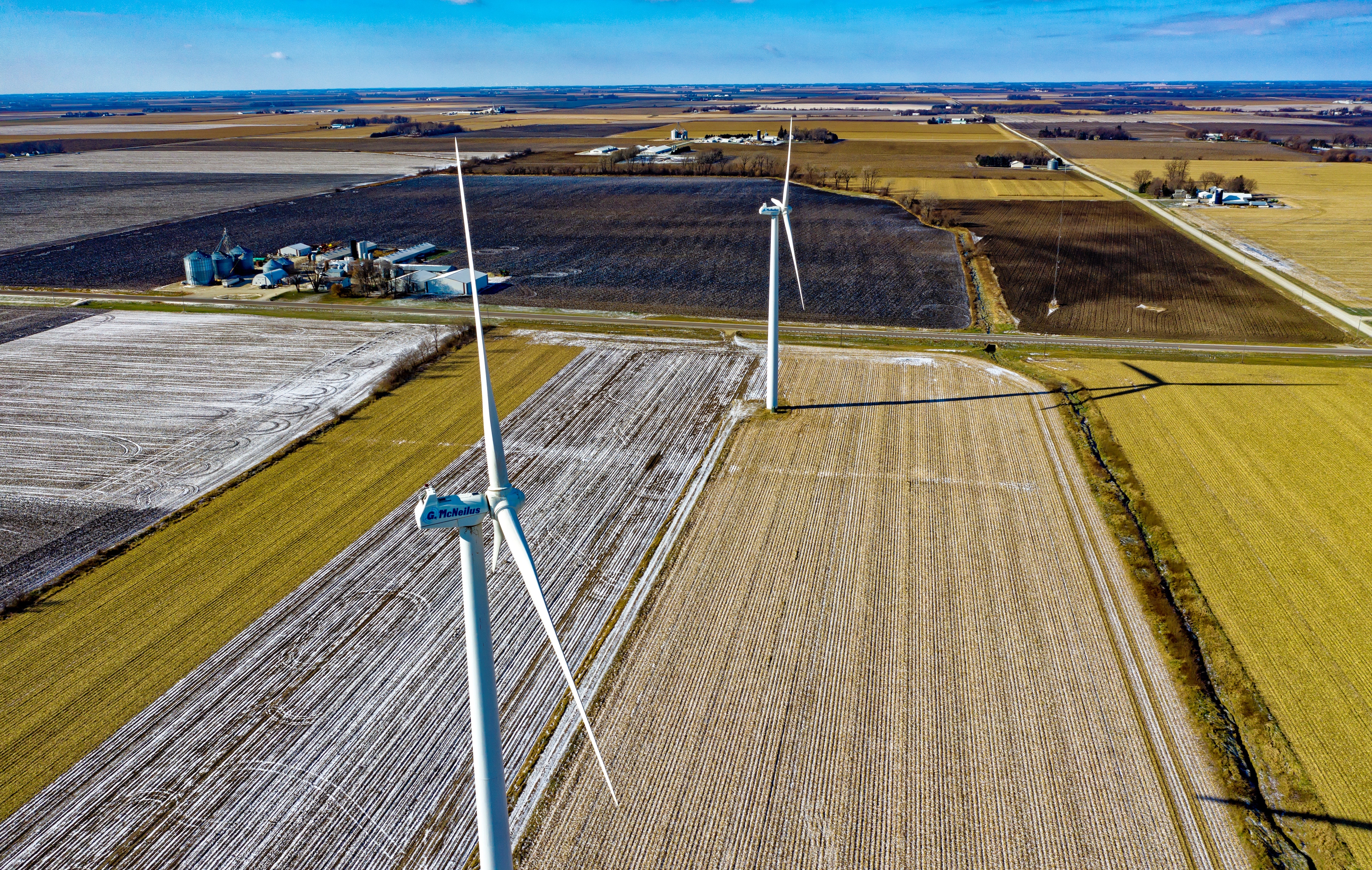 Wind turbines. Credit: Pexels