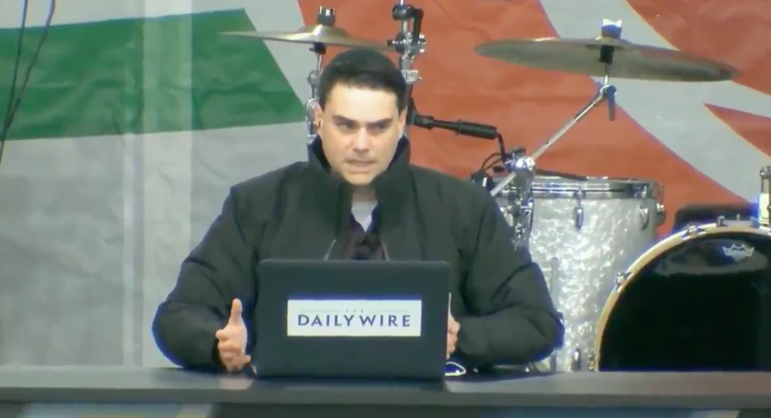Ben Shapiro at the March For Life in Washington, D.C. on January 18, 2019. (Screengrab/Twitter)