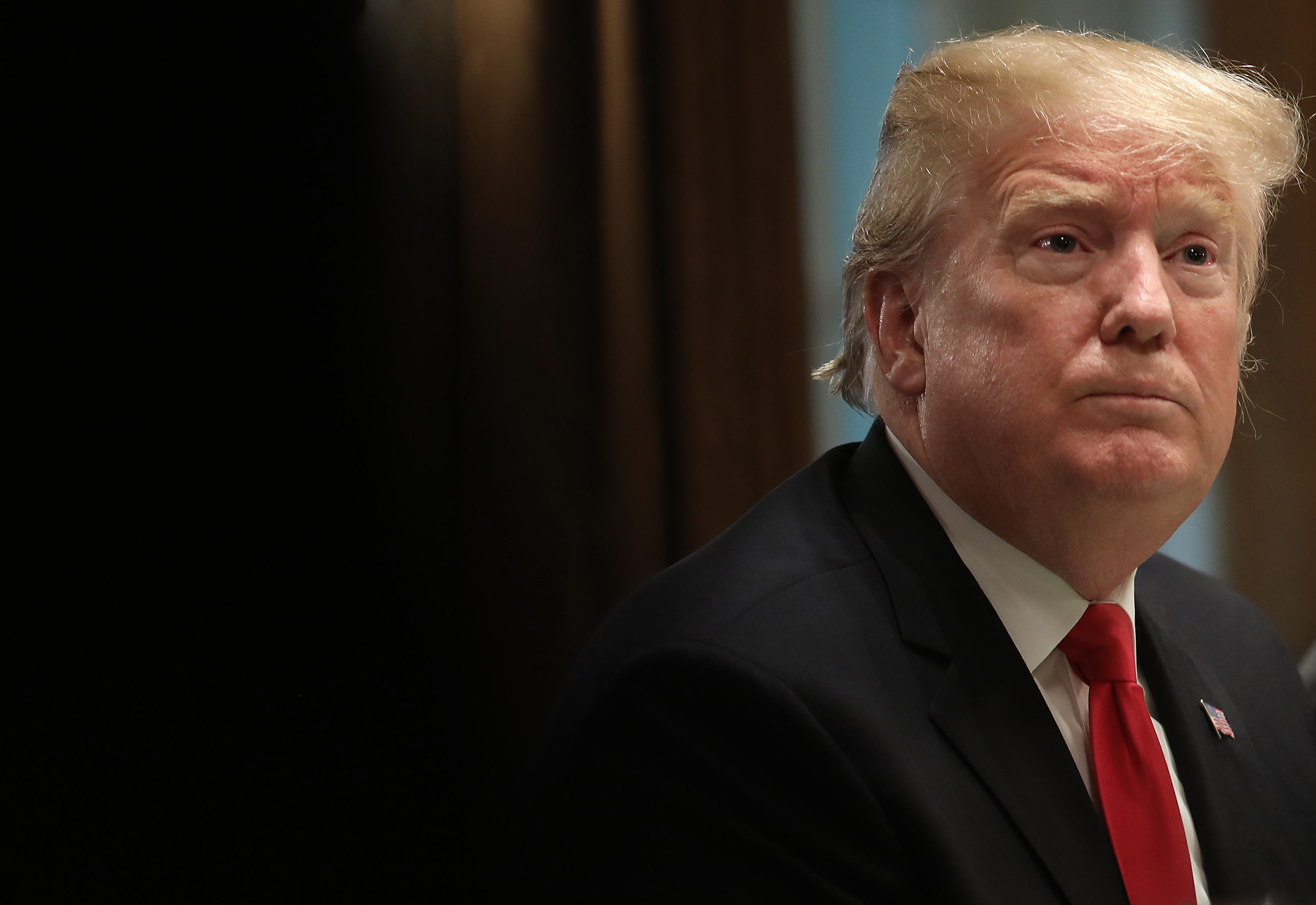 Trump is still holding out for his border wall as the shutdown takes a toll on federal workers. CREDIT: Win McNamee/Getty Images