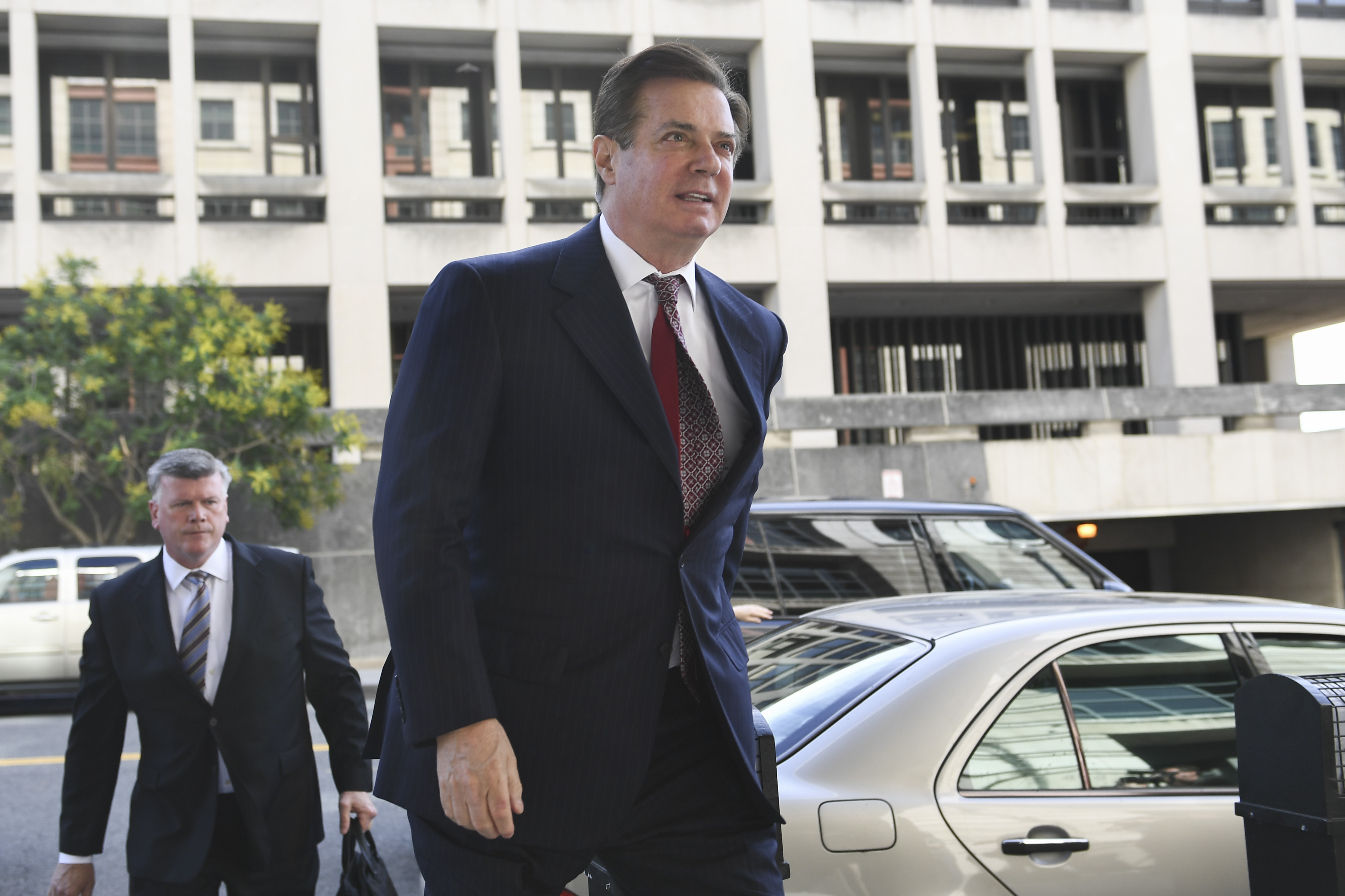 Paul Manafort arrives for a hearing at U.S. District Court on June 15, 2018, in Washington, DC. CREDIT: BRENDAN SMIALOWSKI/AFP/Getty Images