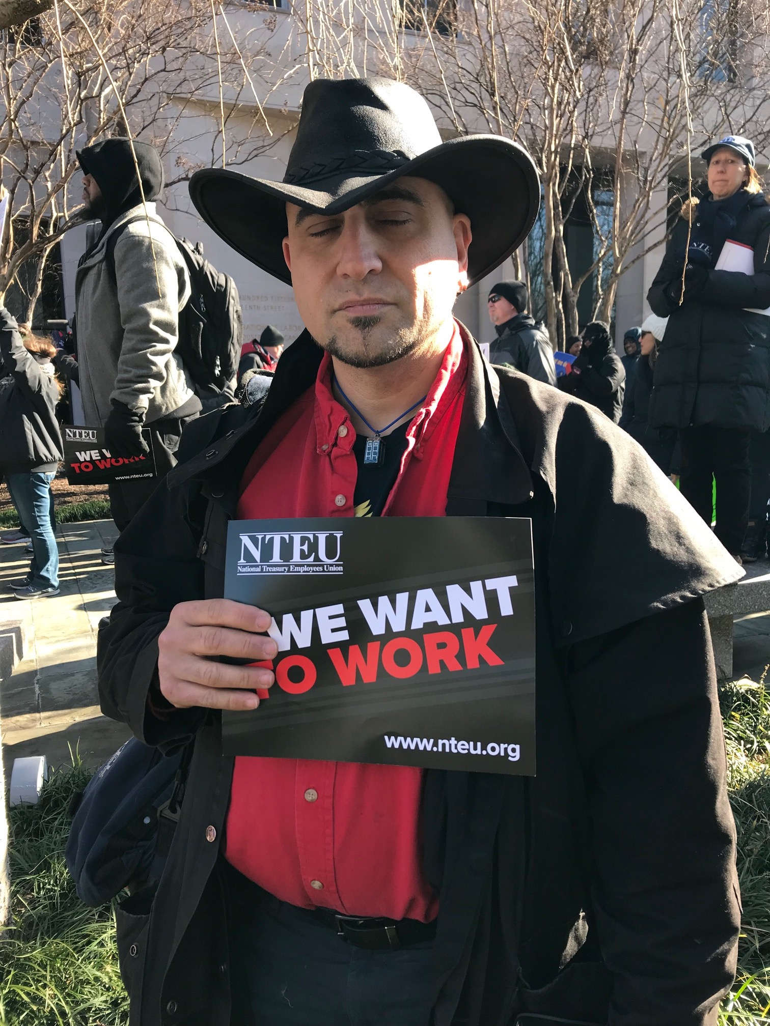 Alex Jay Berman, who works at the IRS, said he will struggle to make car payments soon. CREDIT: Casey Quinlan