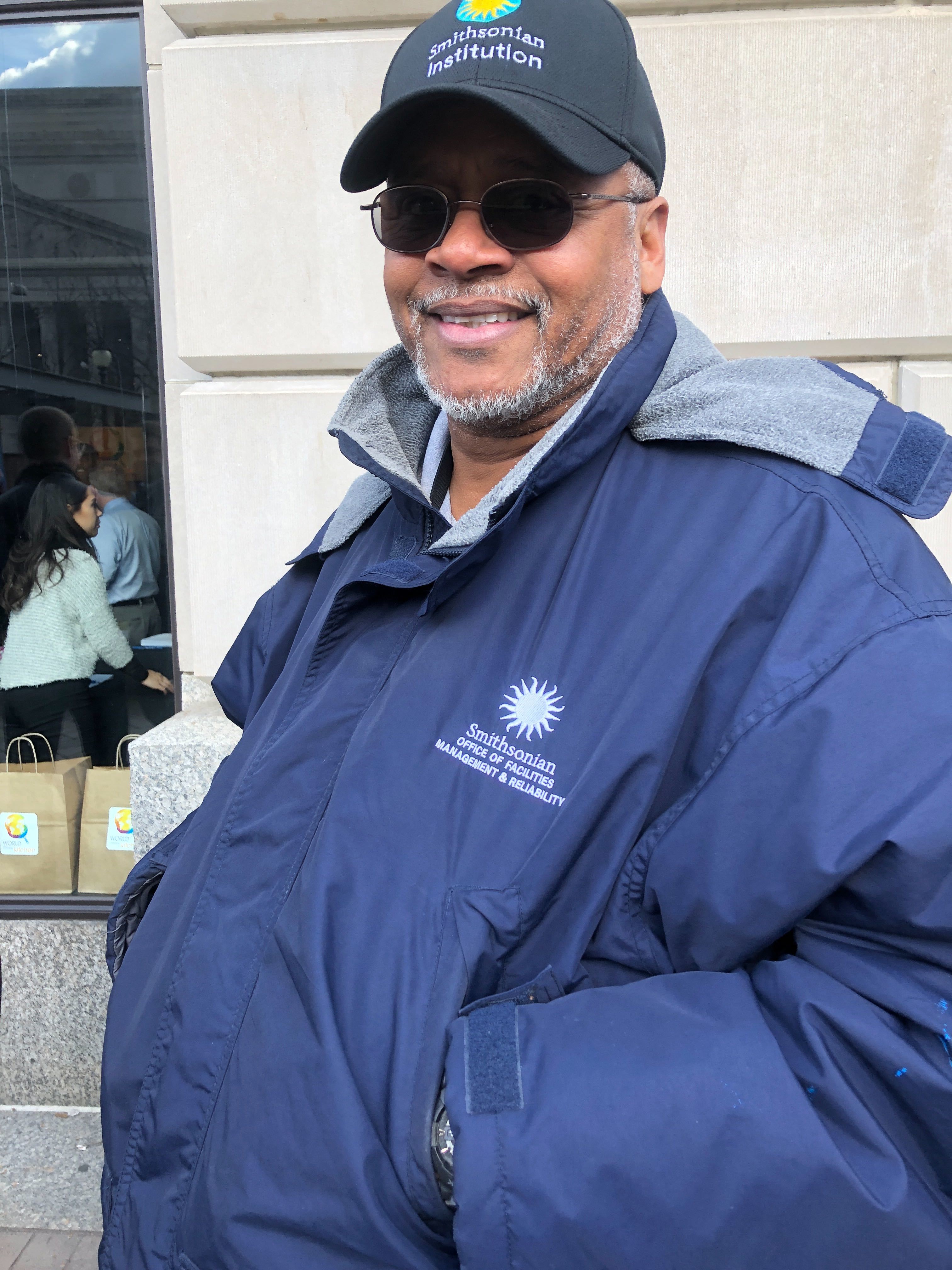 Furloughed Smithsonian Employee Rafael. CREDIT: Addy Baird