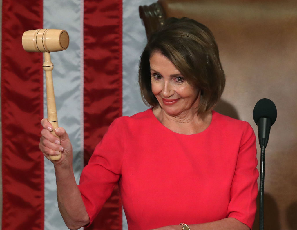 Nancy Pelosi in the U.S. Capitol on January 3, 2019. (Mark Wilson/Getty Images)