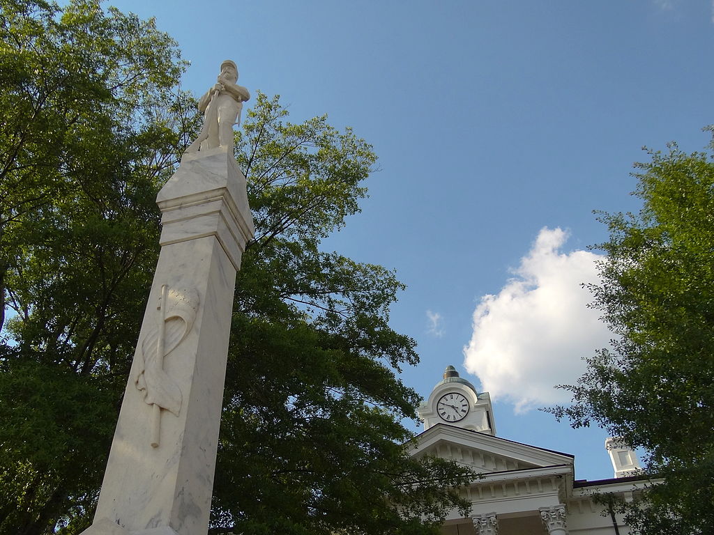 The Confederate memorial at the University of Mississippi, in Oxford, Mississippi, is pictured in an Oct. 19, 2012, file photo. CREDIT: Adam63 via Wikimedia Commons