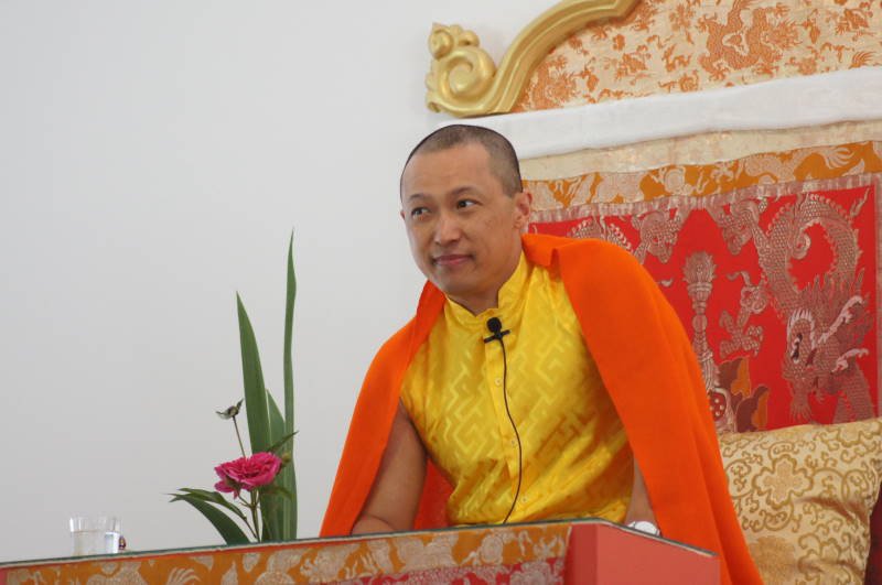 Sakyong Mipham, the head of Shambhala International, speaks at the Dechen Chöling Buddhist retreat center, near Limoges, France, in 2011. CREDIT: Facebook