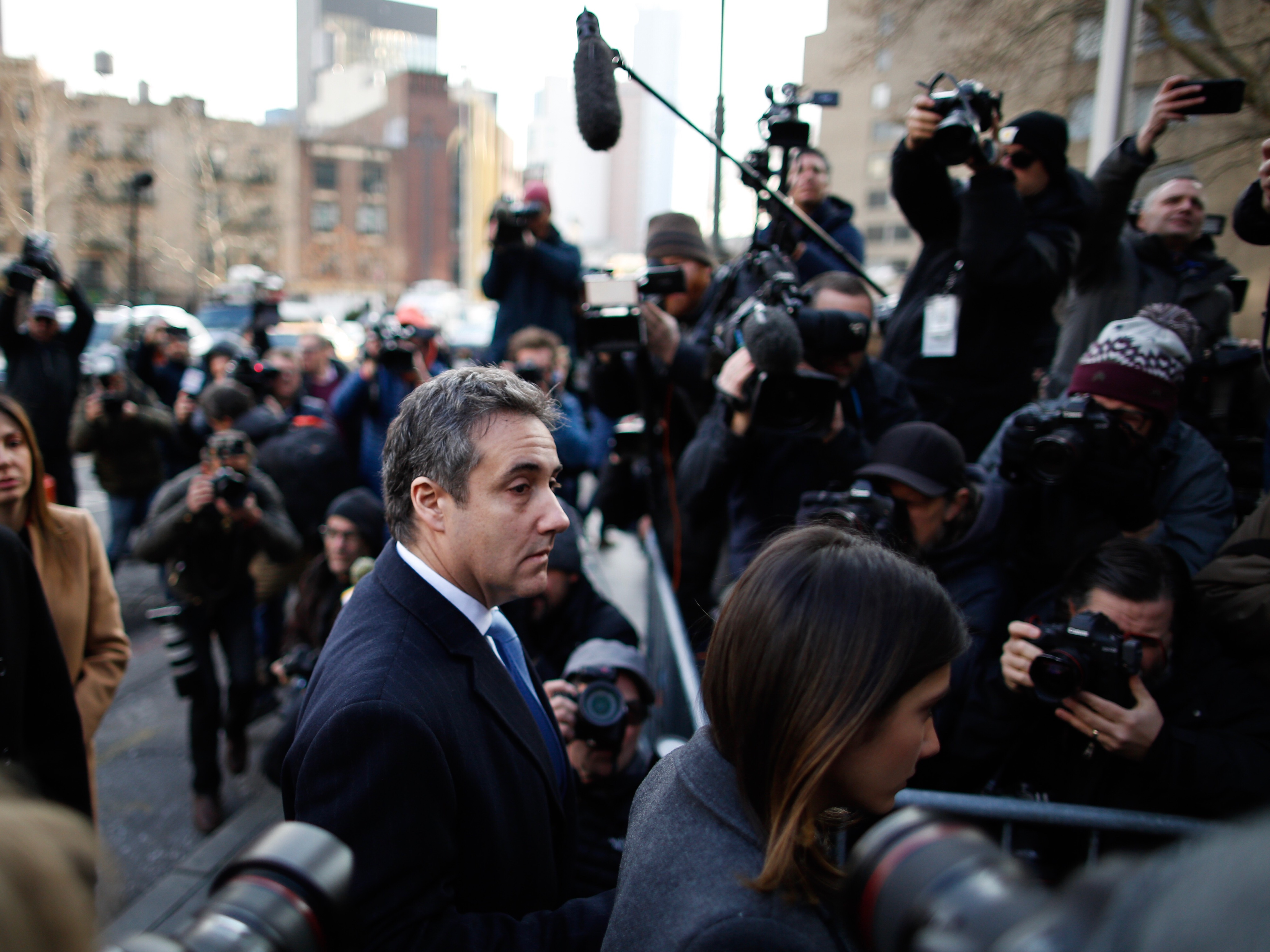 Michael Cohen is set to testify in front of the House Oversight Committee Wednesday, a moment some experts say reminds them of Jogn Dean's testimony during the Watergate scandal. CREDIT: Eduardo Munoz Alvarez/Getty Images