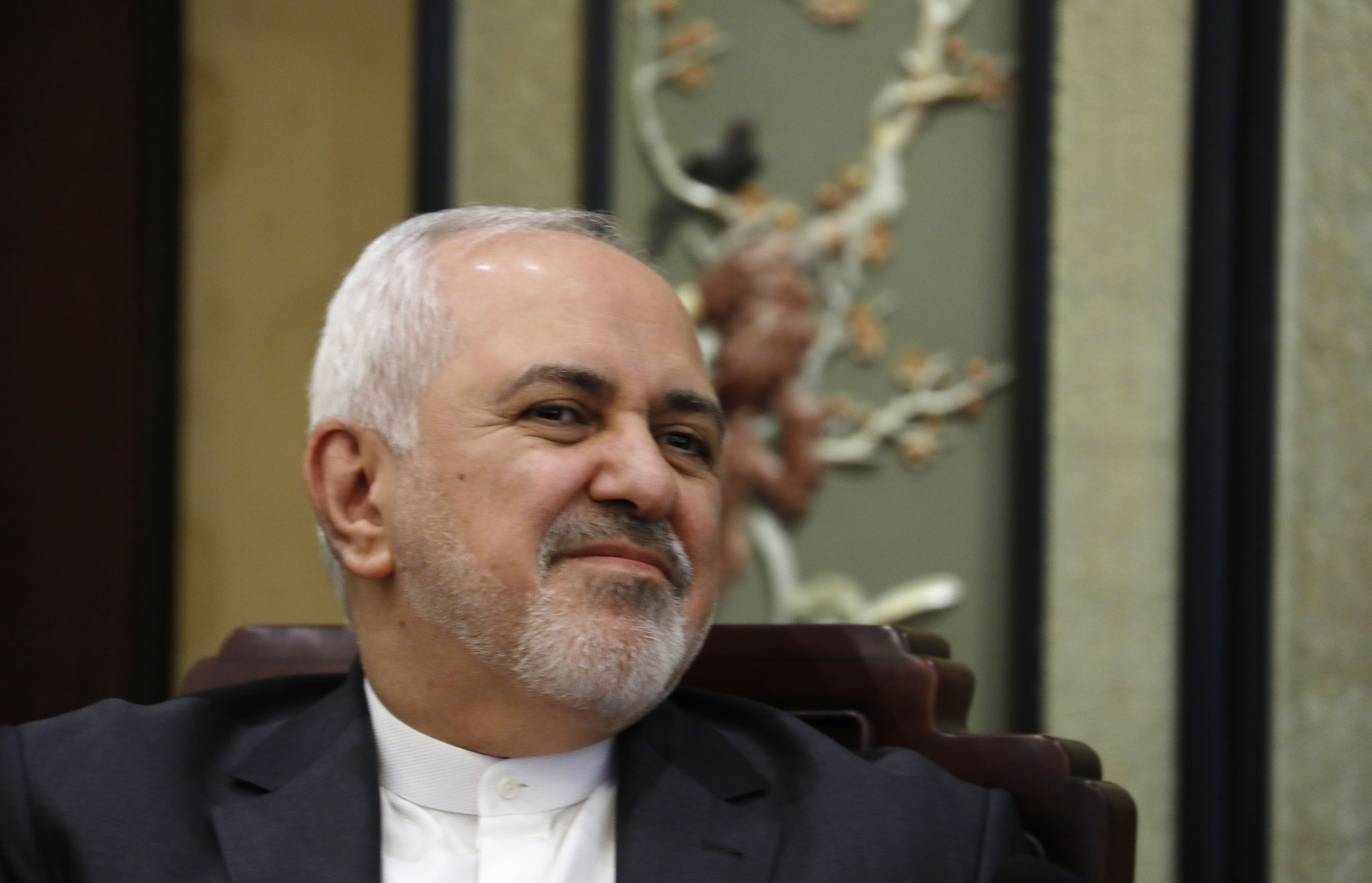 Iranian Foreign Minister Mohammad Javad Zarif at the Diaoyutai State Guesthouse on February 19, 2019 in Beijing, China. CREDIT: How Hwee Young/Pool/Getty Images.