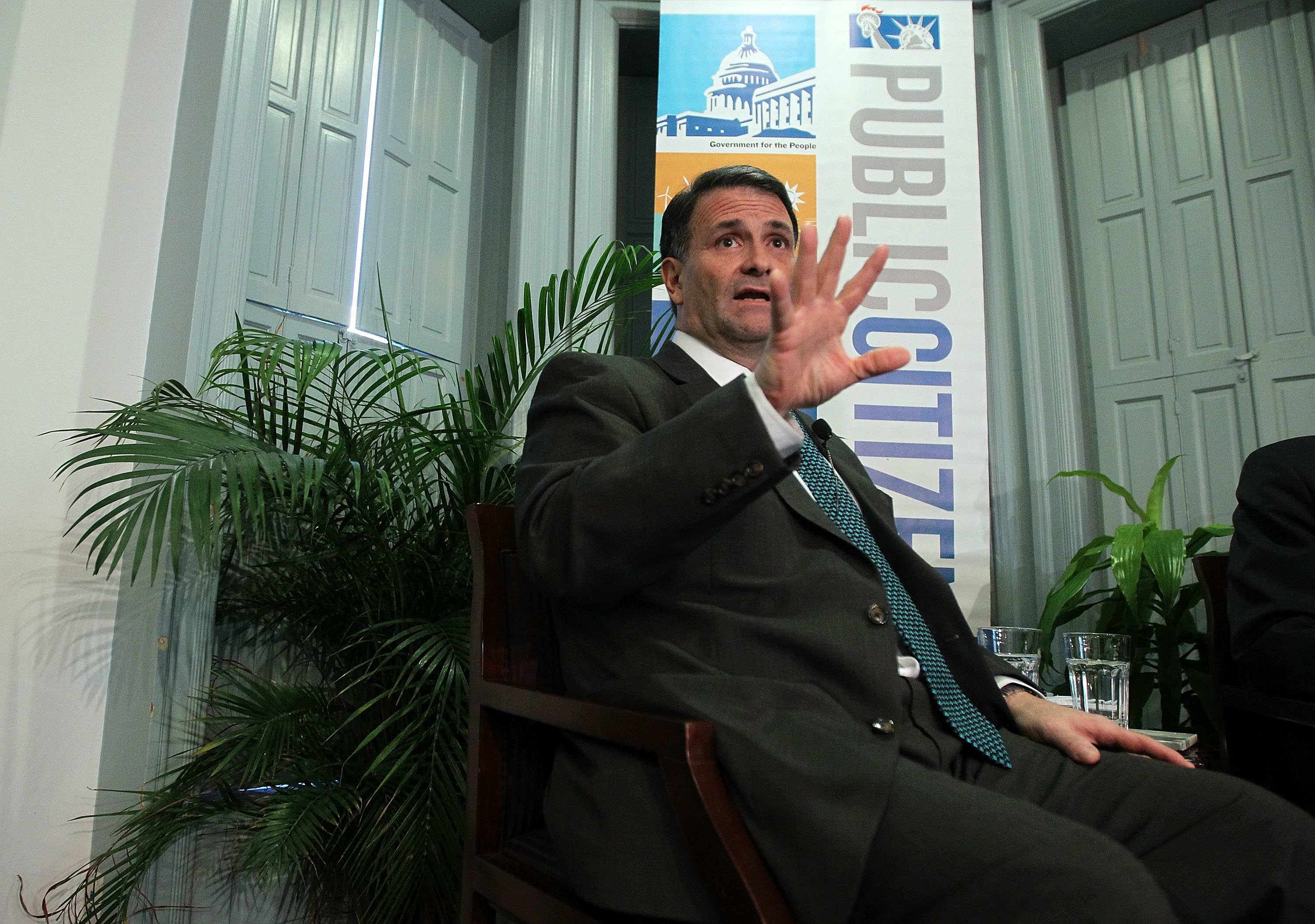 Former lobbyist Jack Abramoff participates in a discussion at Public Citizen February 6, 2012 in Washington, DC. CREDIT: Alex Wong/Getty Images