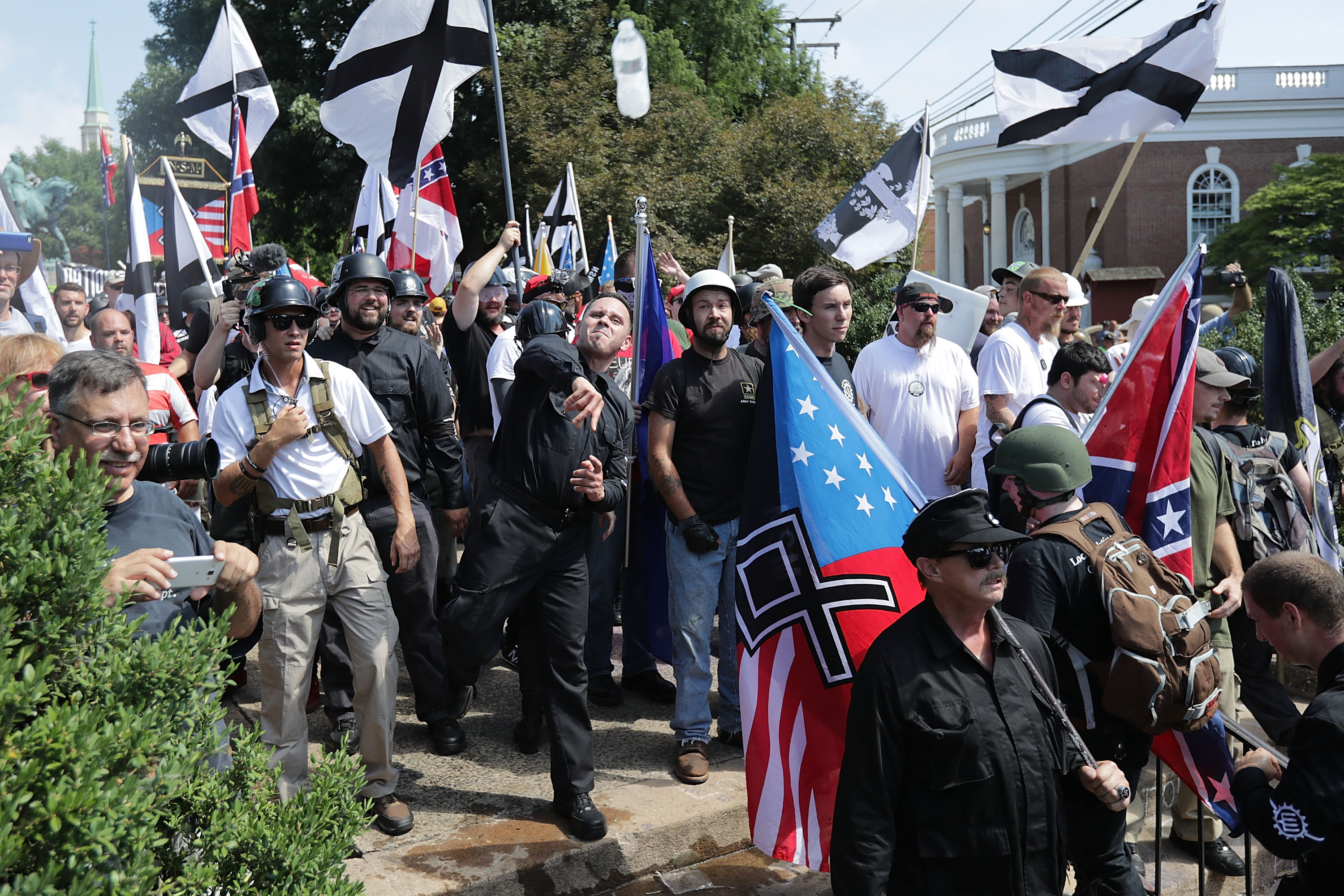 The number of hate groups in the United States has surged to an all-time high, according to a new report from the Southern Poverty Law Center (SPLC), with numbers rising for the fourth year in a row. (Photo credit: Chip Somodevilla/Getty Images)