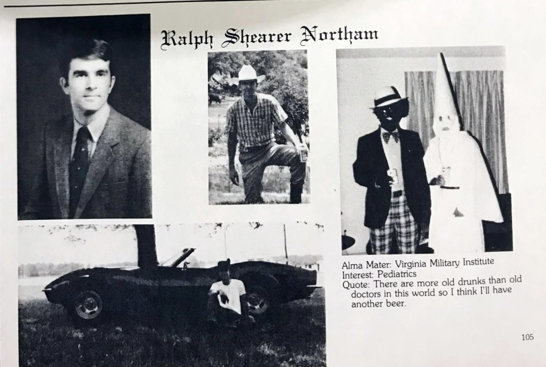 Image of the yearbook page via The Virginian-Pilot