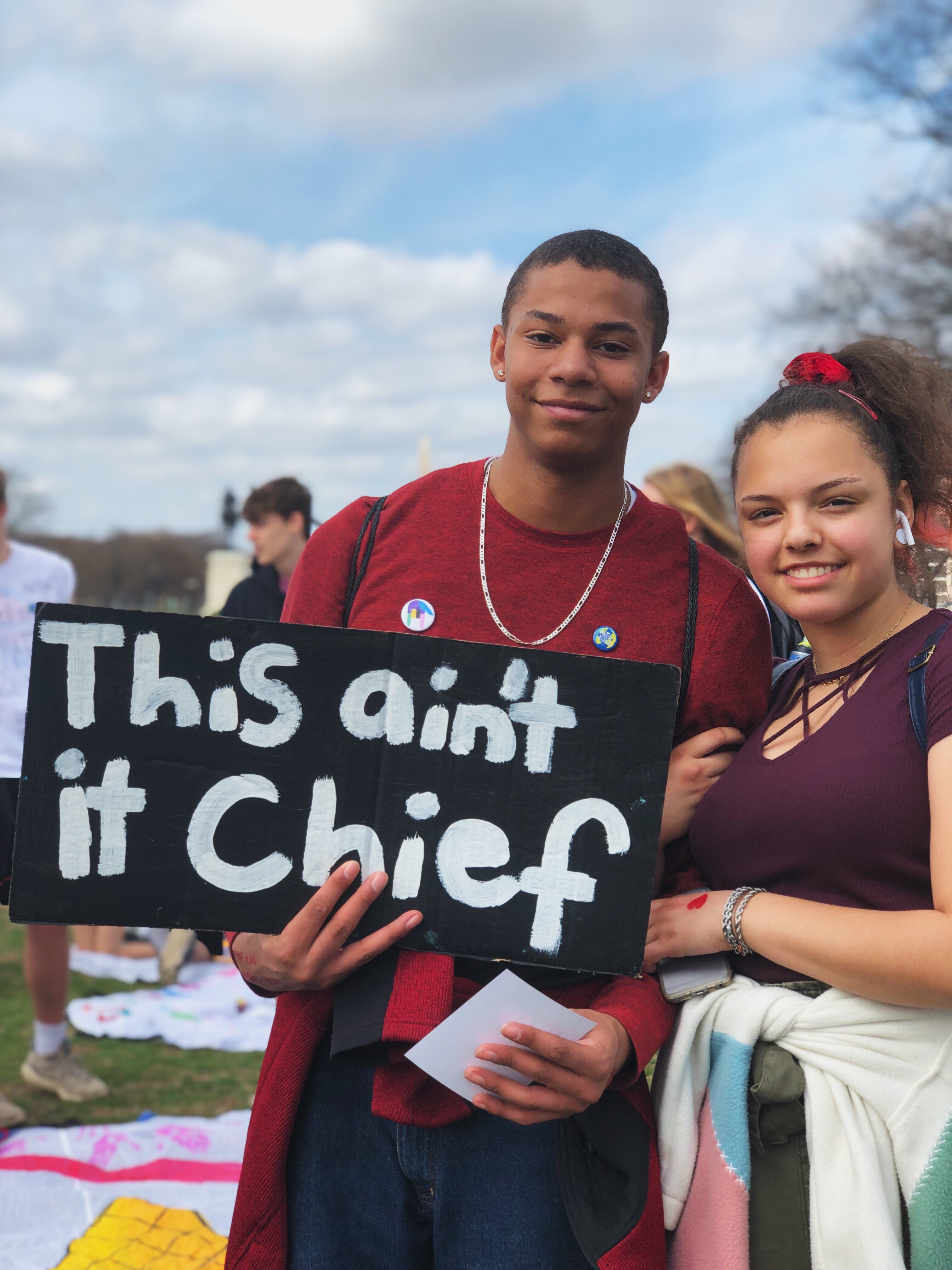 Tyreke Anderson, 17, and Sophia Sorrentino, 16.