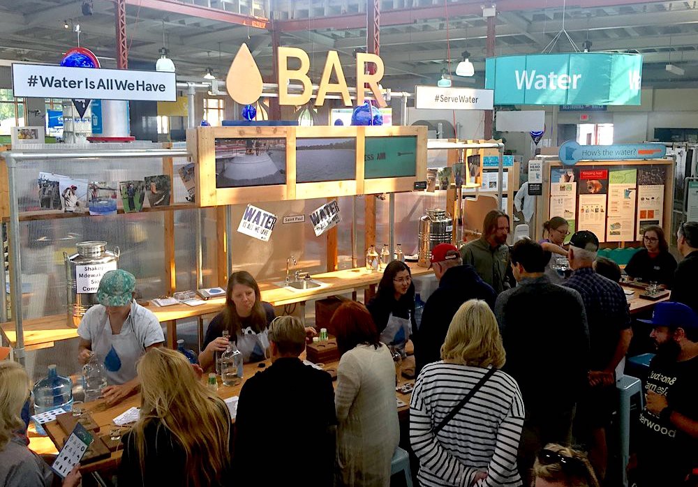 The Water Bar, a project aimed a community-driven art project aimed at exploring issues around water. CREDIT: Water Bar & Public Studio