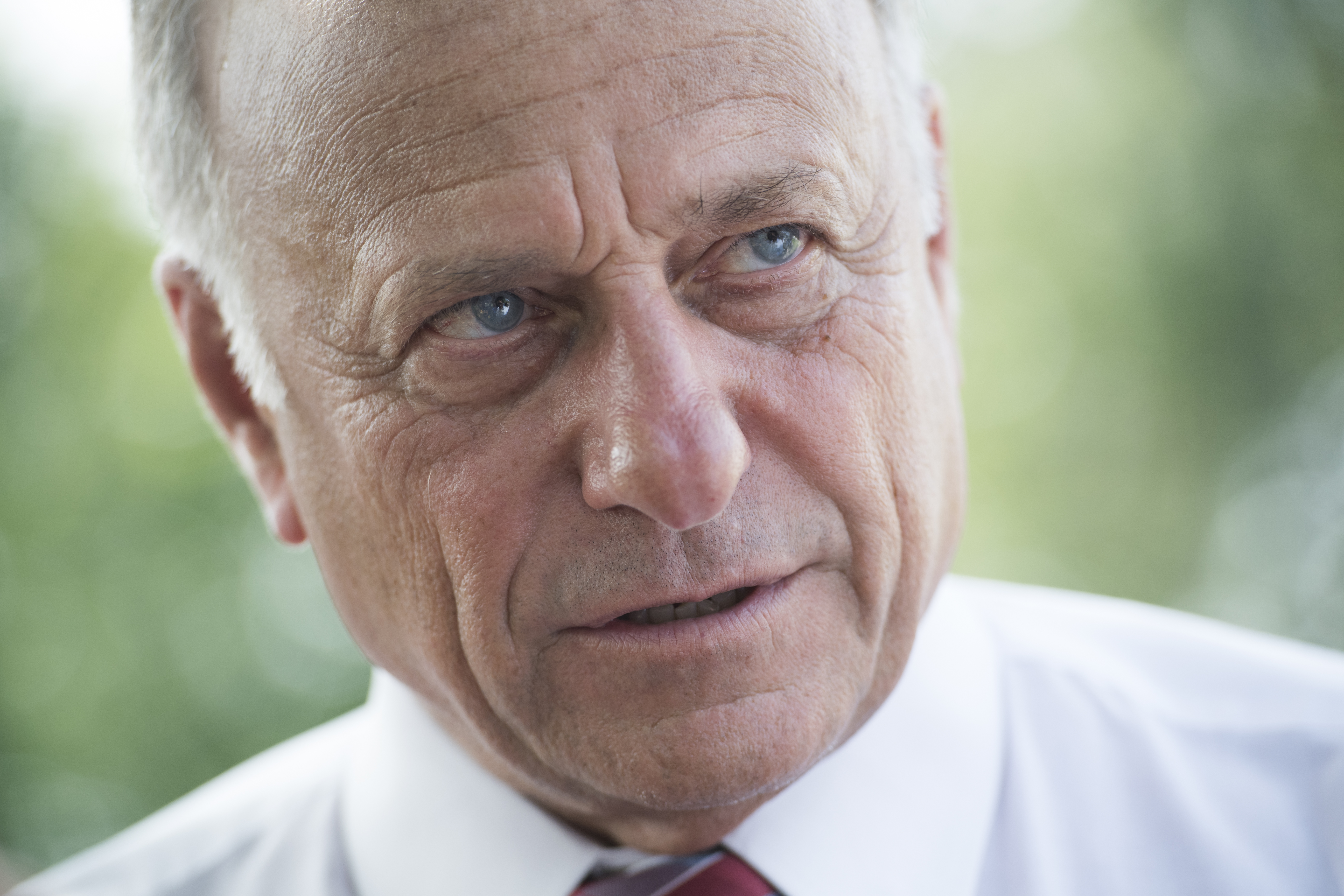 Rep. Steve King (R-IA) this week denounced hatred "in all its forms," two days after posting a Facebook meme threatening Democrats. (Photo credit: Tom Williams/CQ Roll Call)