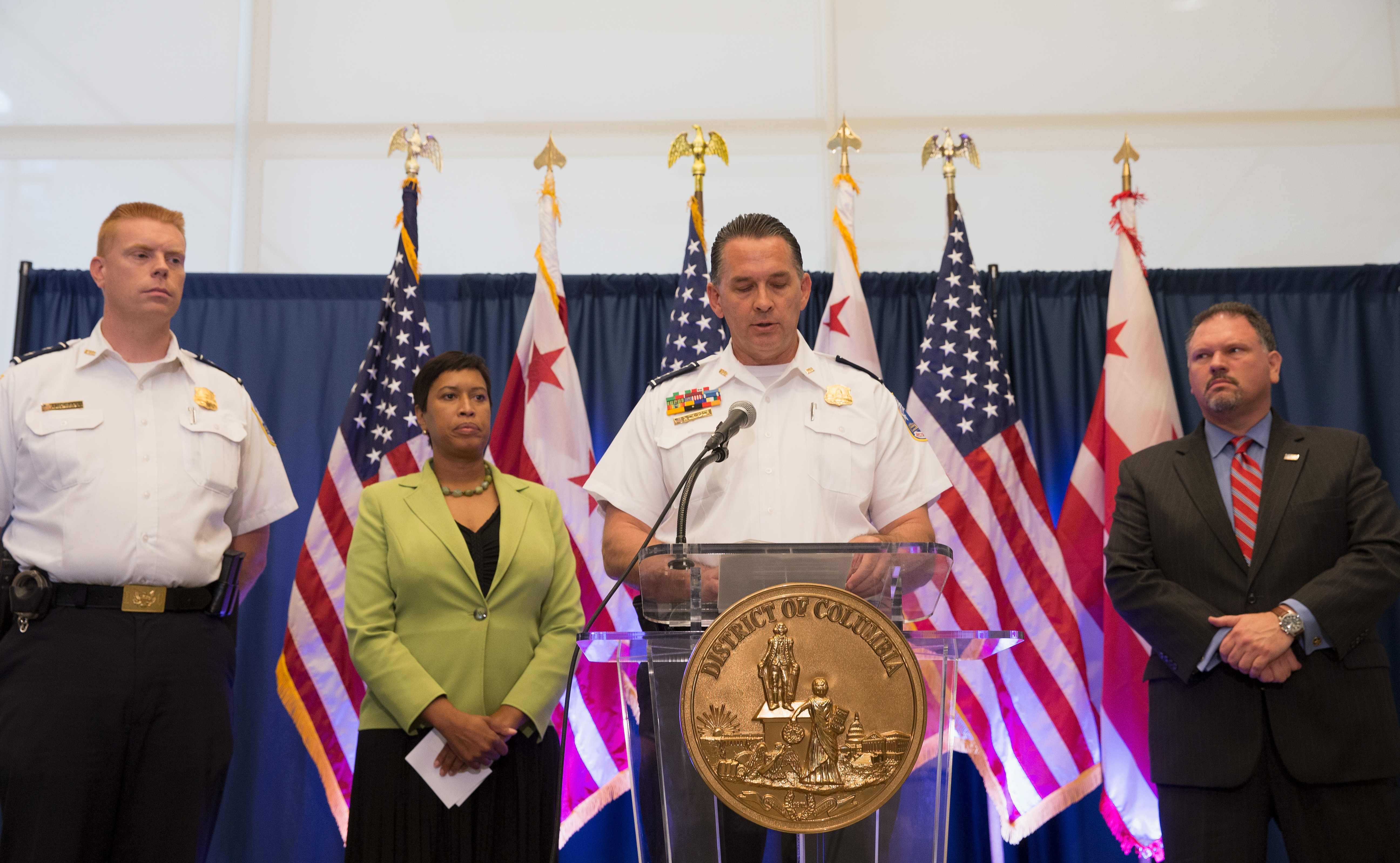 Metropolitan Police Department, Chief of Police Peter Newsham speaks at press conference on June 15, 2017 in Washington, DC. (Photo by Tasos Katopodis/Getty Images)
