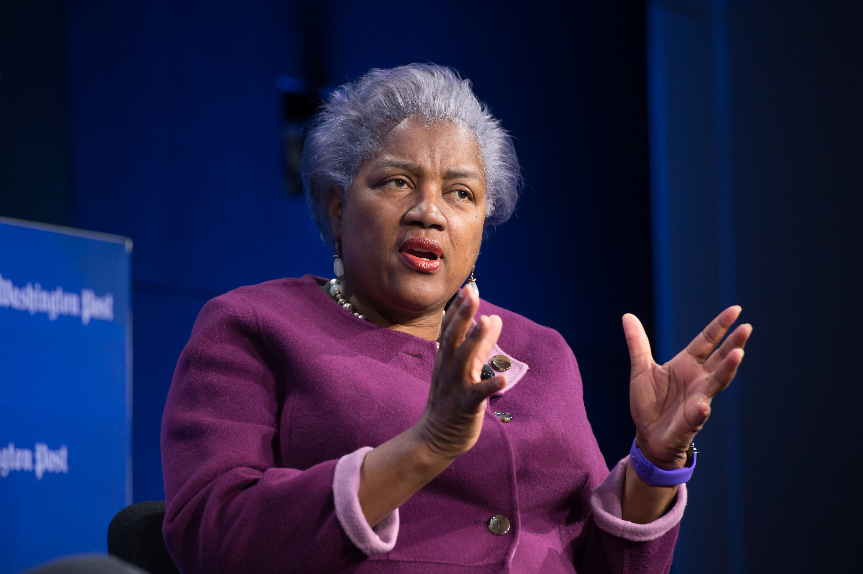 Donna Brazile,
Former DNC Chairman speaking during The Washington Post via Getty Images live event. (Credit: Kate Patterson for The Washington Post via Getty Images)