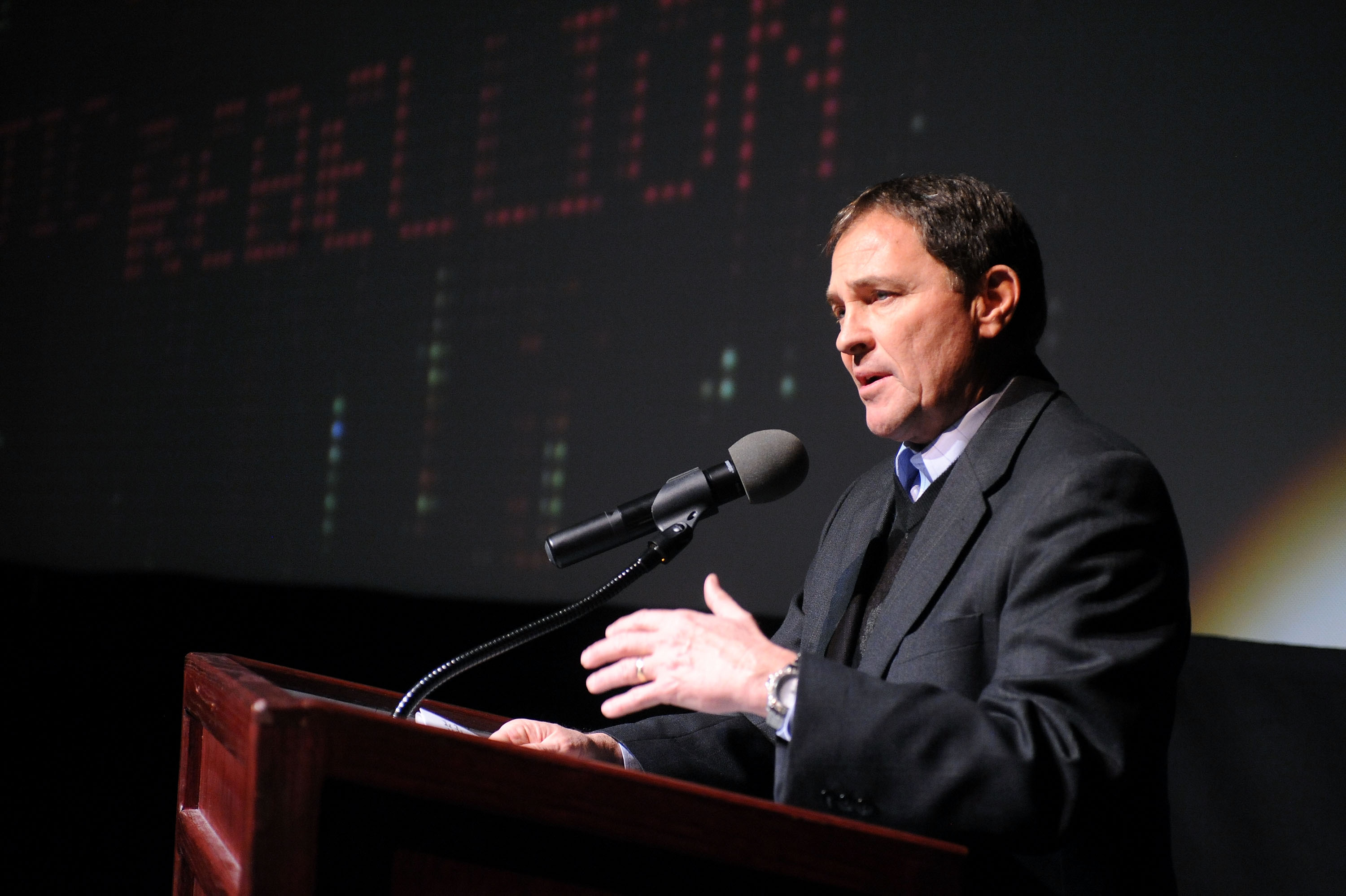 Utah GOV. GARY HERBERT apologizes to LGBTQ youth for killing conversion therapy bill. (Photo Credit: Fred Hayes/Getty Images)