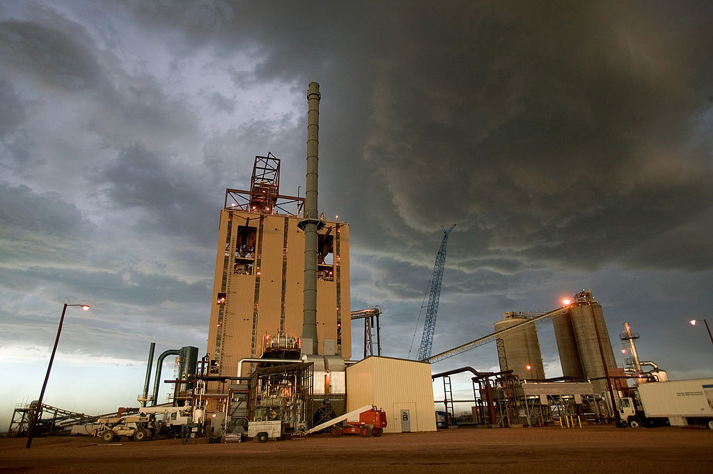 A coal processing plant in Gillette, WY in June, 2006. CREDIT: Robert Nickelsberg/Getty Images.