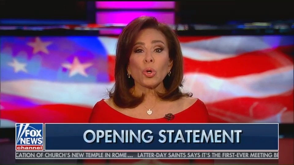 Jeanine Pirro questioning the patriotism of a Muslim- American Congresswoman on Saturday's episode of Justice with Judge Jeanine