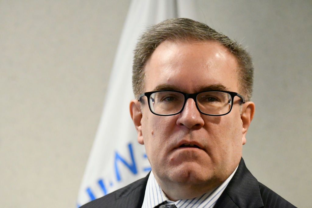 Andrew Wheeler, EPA Acting Administrator spoke to energy officials on March 11 in Houston, Texas. (Photo credit: Bastiaan Slabbers/NurPhoto via Getty Images)
