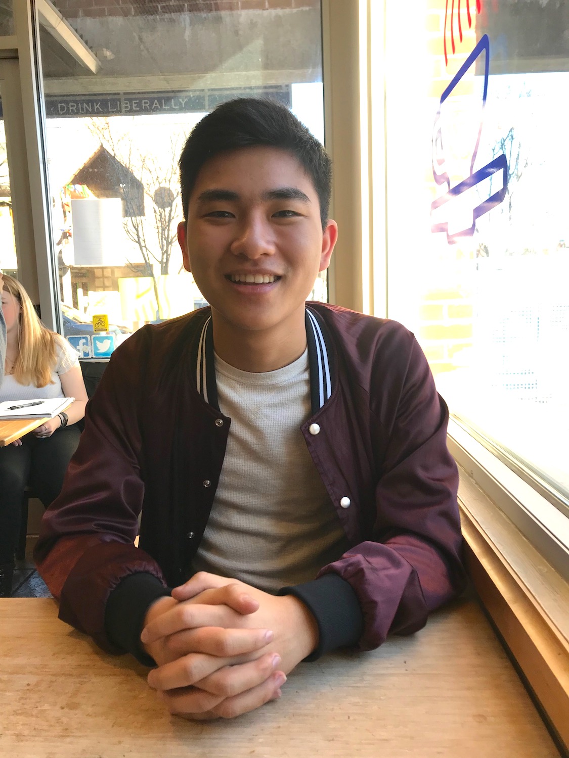 Ethan Pan attends discussion groups about masculinity. CREDIT: Casey Quinlan