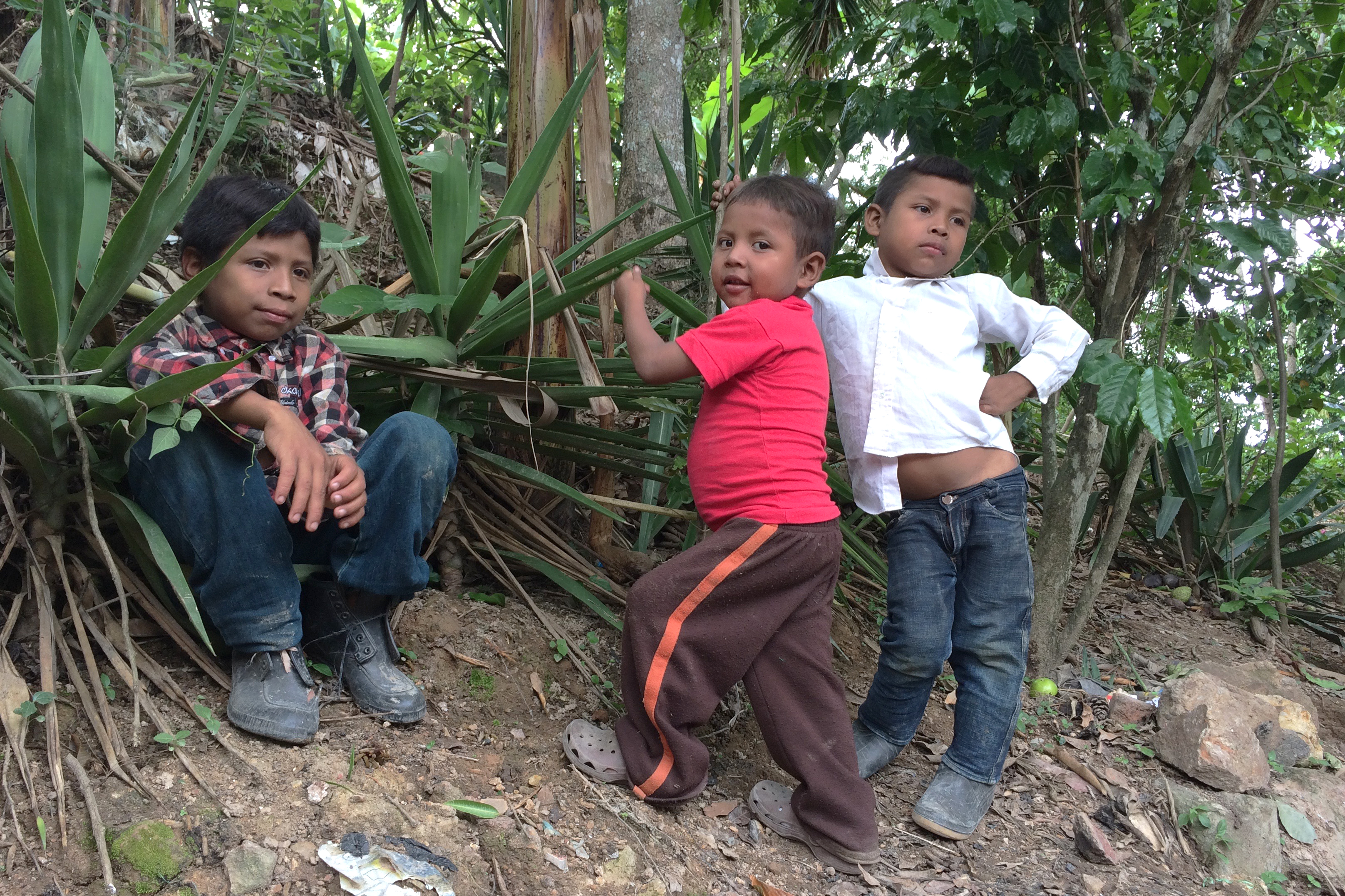 Children that suffering from chronic malnourishment, in Tituque Abajo, Guatemala, 29 June 2016. The village is located in a dry corridor covering a third of Central America. CREDIT: AAntje Müller/picture alliance via Getty Images.