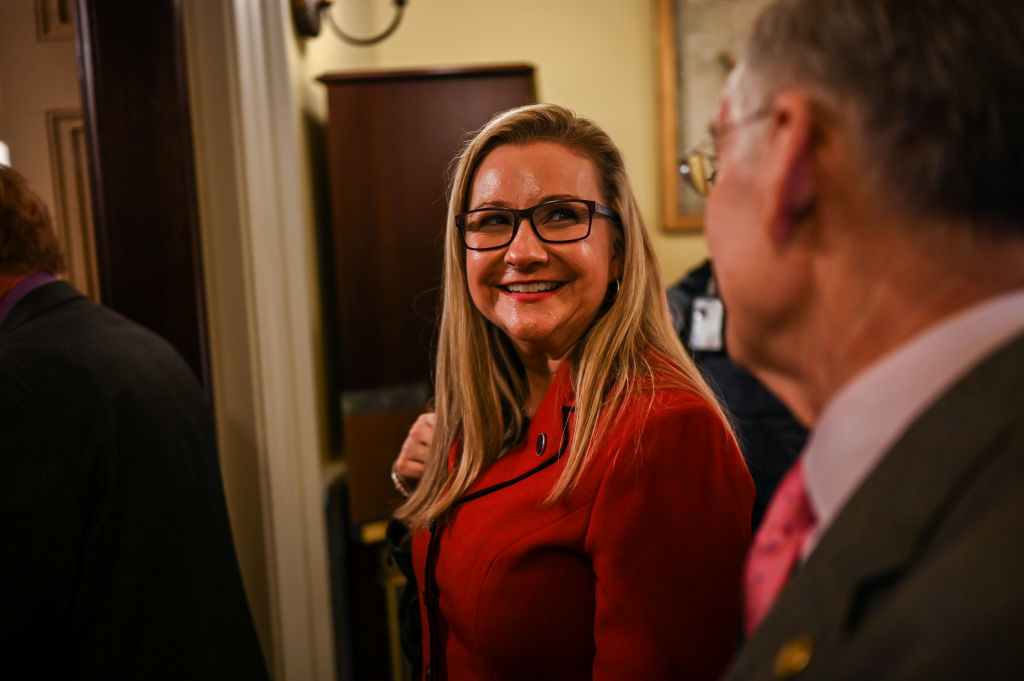 Virginia state Sen. Amanda Chase, (R), in January 2019.