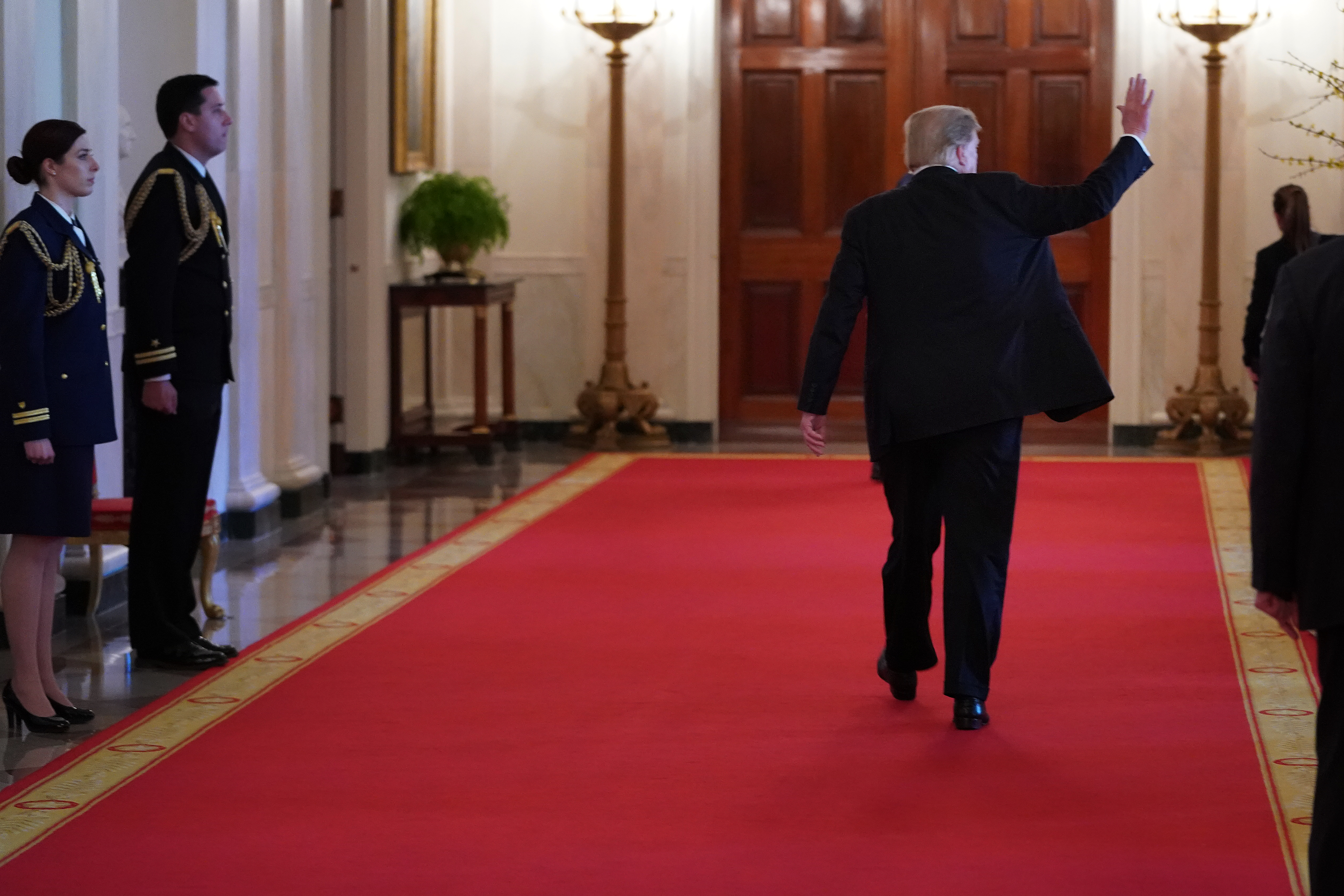 Trump falsely claimed this week -- once again -- that Puerto Rico received $91 billion in aid following Hurricane Maria. (PHOTO CREDIT: Chip Somodevilla/Getty Images)