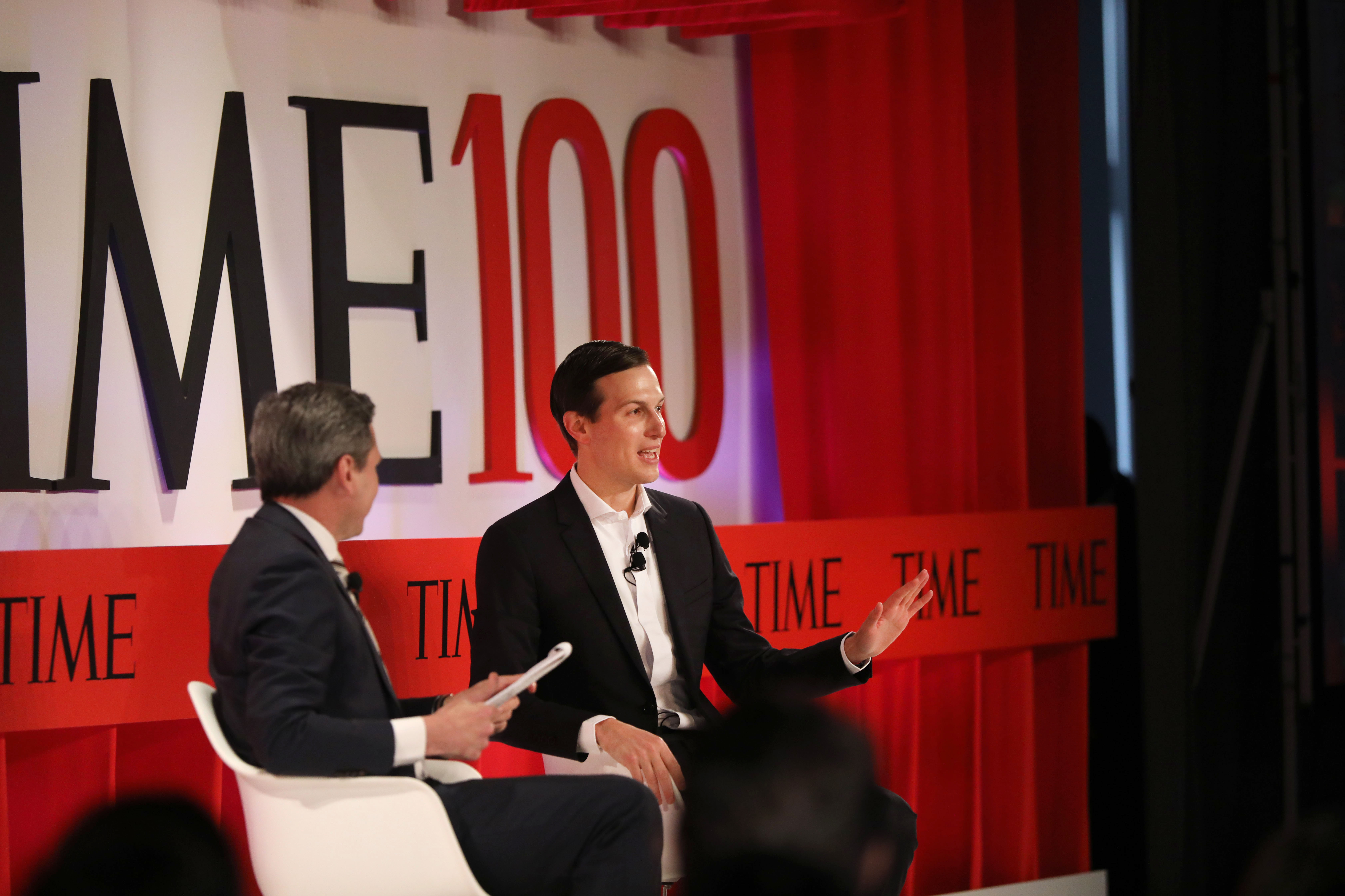 White House advisor Jared Kushner speaks at the TIME 100 Summit on April 23, 2019 in New York City. CREDIT: Spencer Platt/Getty Images