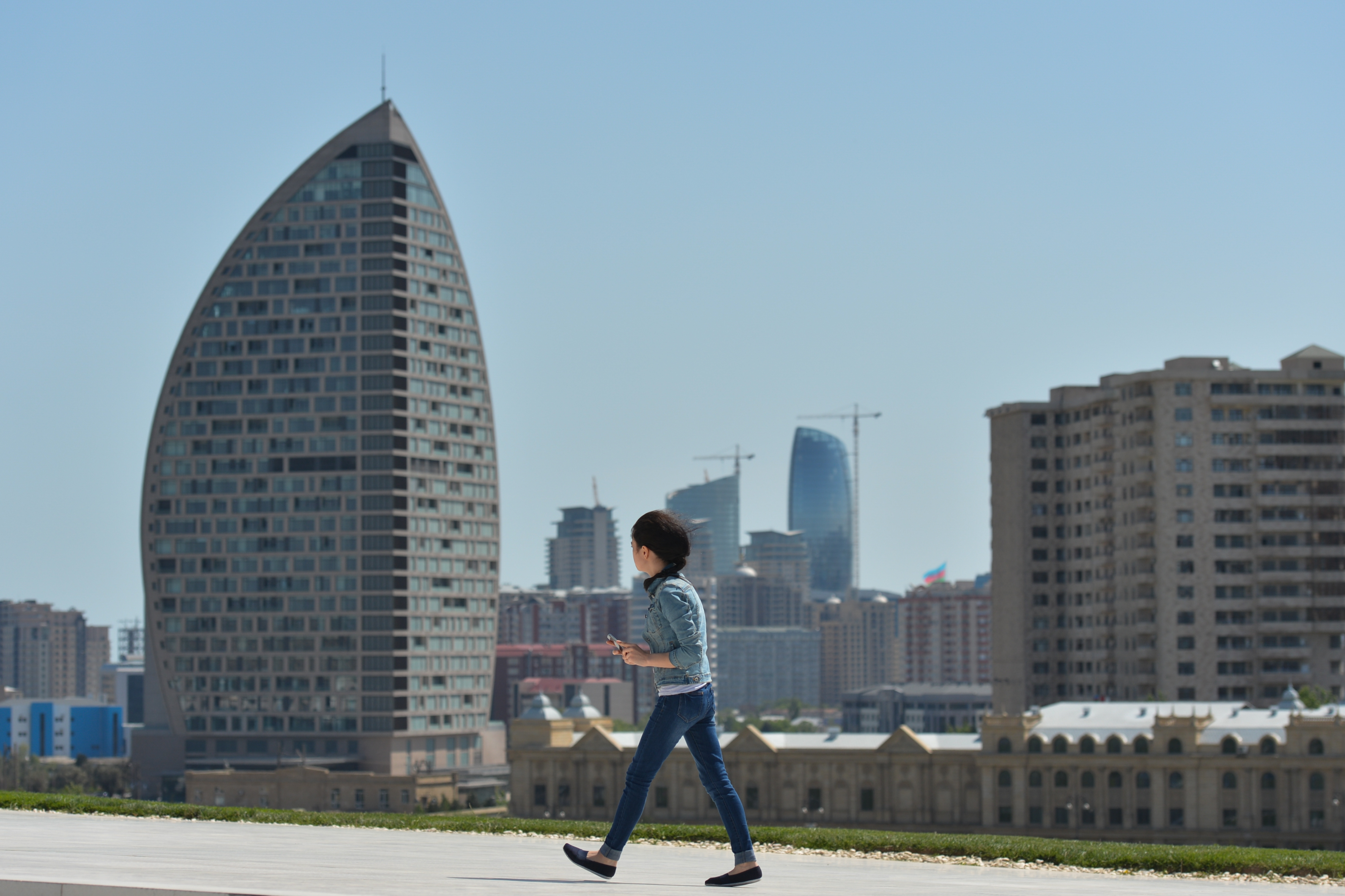 Trump's former property in Baku, Azerbaijan, had clear links to money laundering operations out of Iran and Azerbaijan, but Congressional investigators have been stonewalled so far. GETTY / ARTUR WIDAK / NURPHOTO