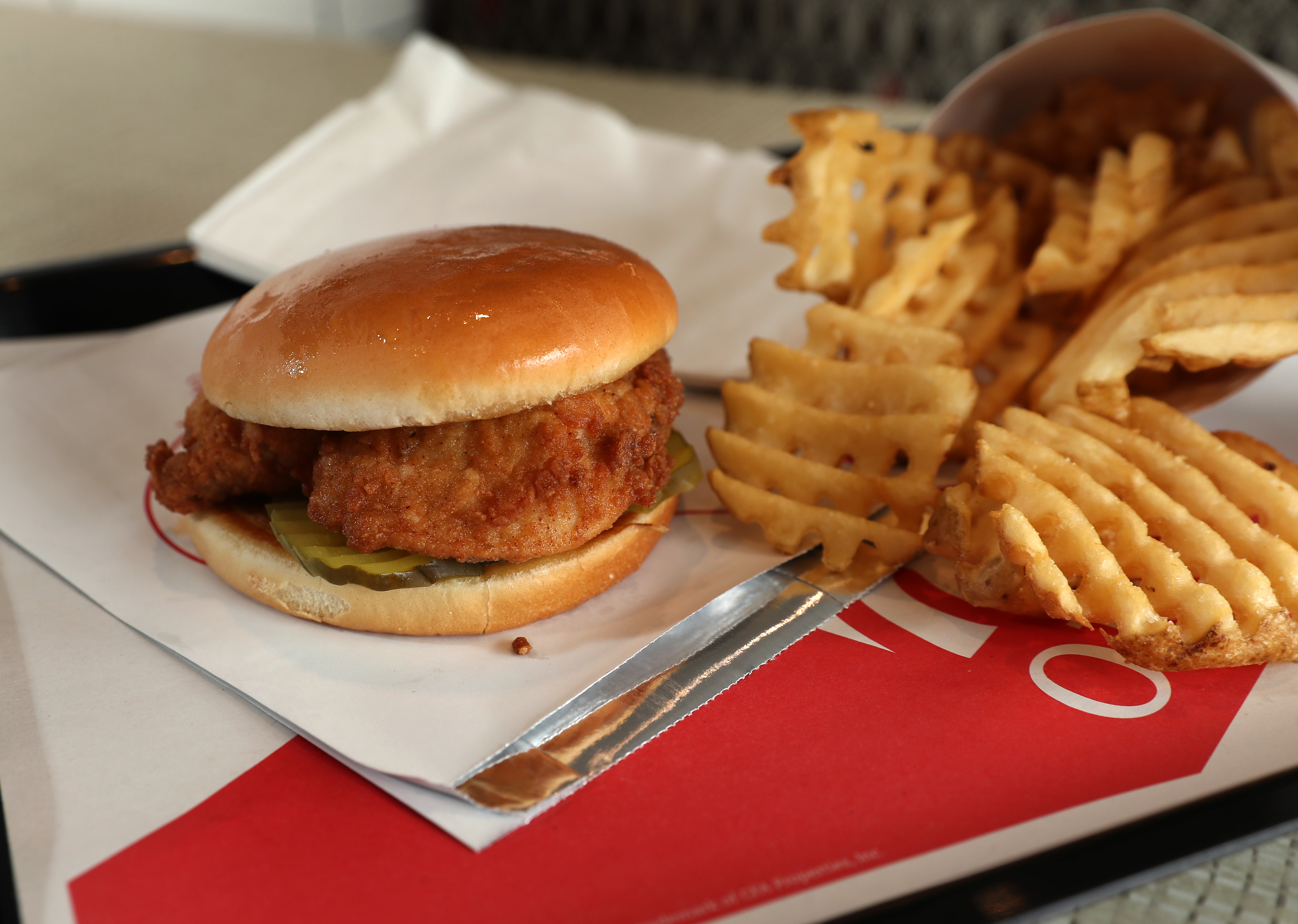 Buffalo airport drops planned Chick-fil-A from food court. (PHOTO CREDIT: David L. Ryan/The Boston Globe via Getty Images)