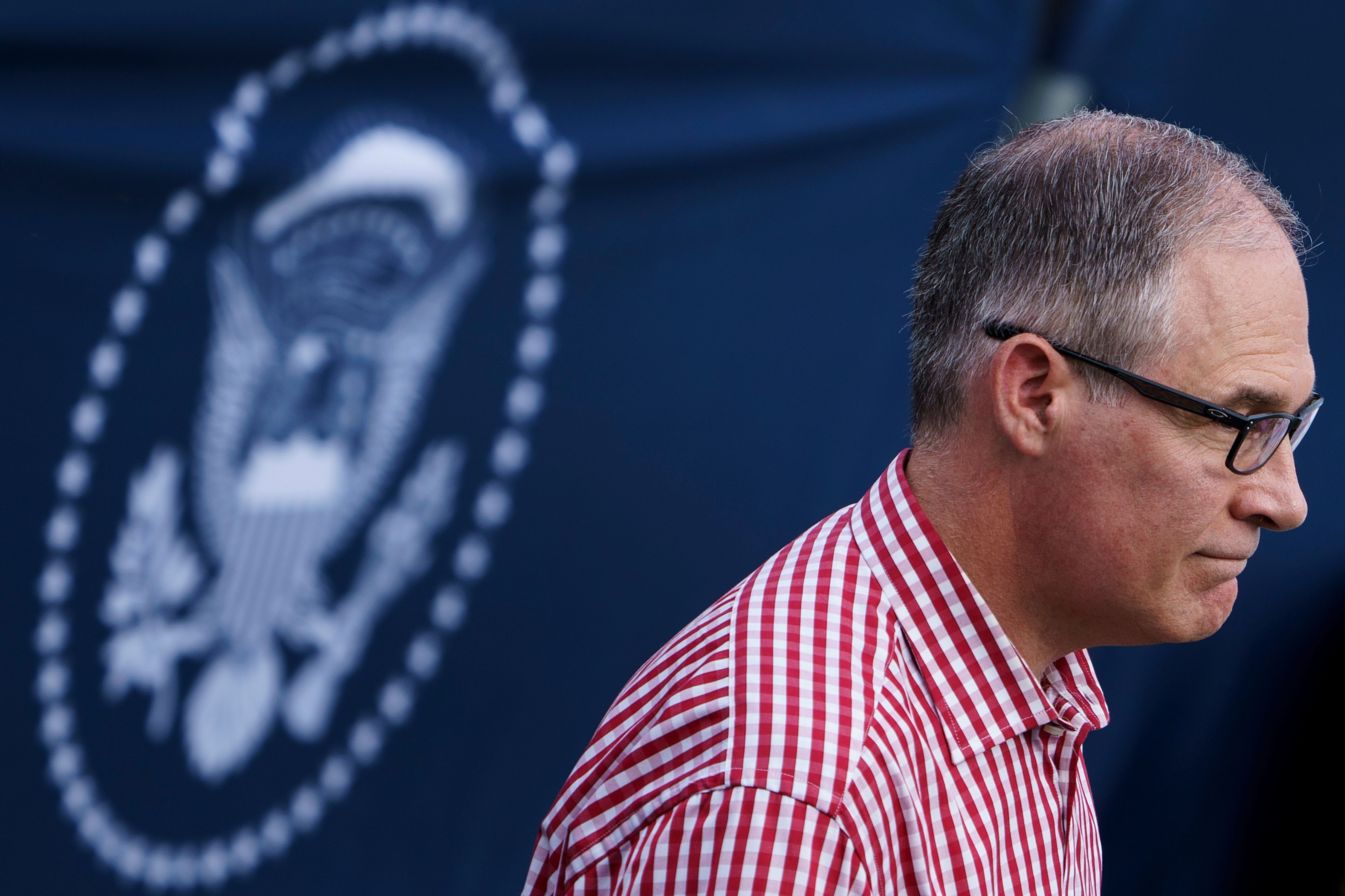 Environmental Protection Agency Administrator Scott Pruitt walks during an Independence Day picnic for military families on the South Lawn of the White House July 4, 2018 in Washington, DC. CREDIT: Brendan Smialowski / AFP/Getty Images