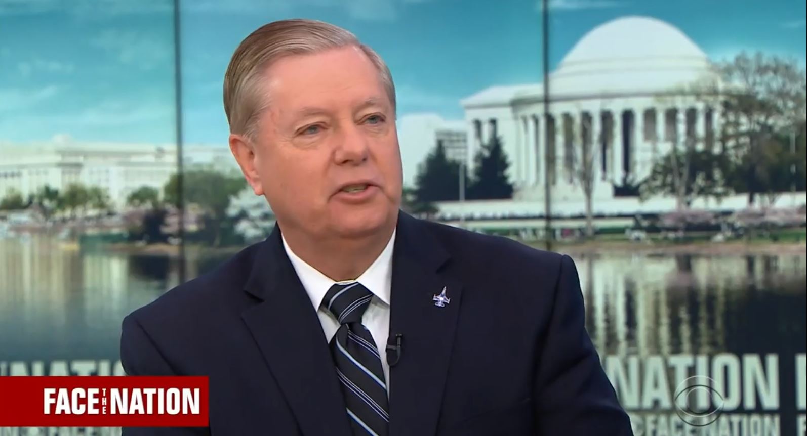 Sen. Lindsey Graham (R-SC) defended Donald Trump on Face the Nation on Sunday.
