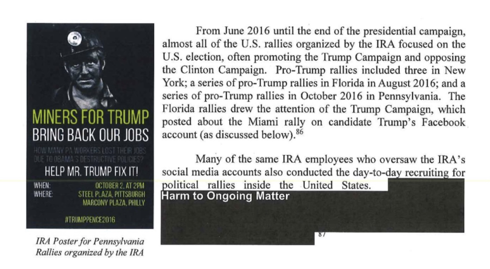 Except from Mueller Report