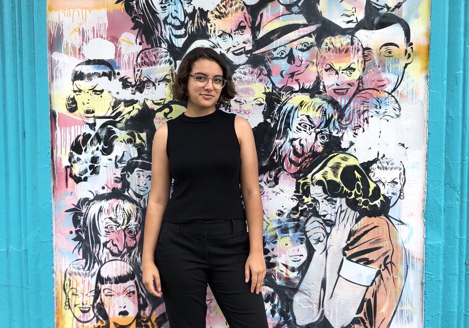 Aysha Zackria in the art district of Ft. Lauderdale. CREDIT: Aysha Zackria