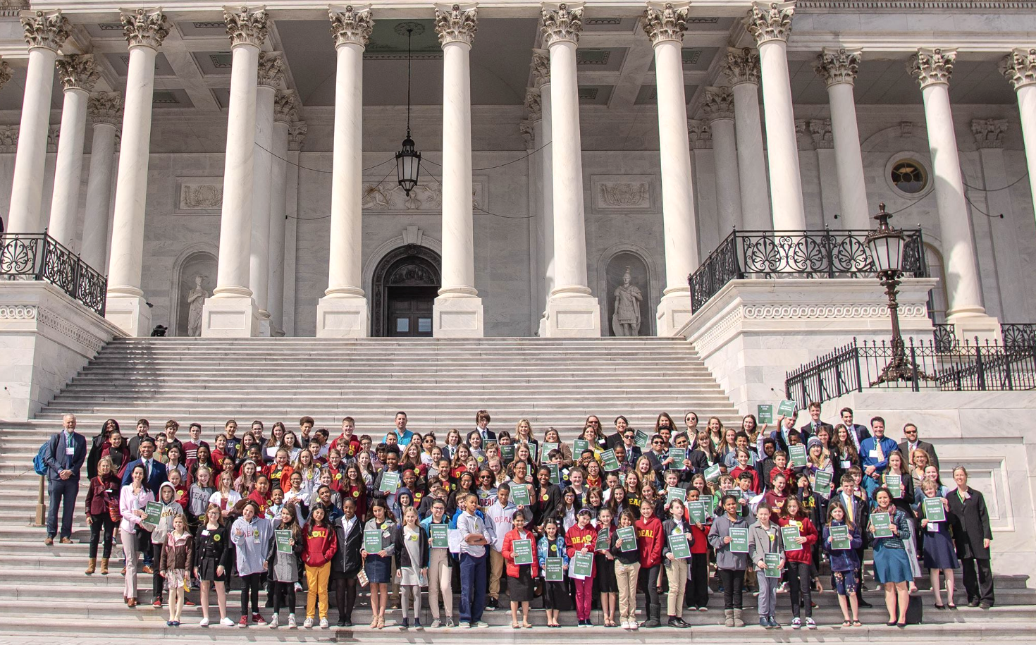 Schools for Climate Action gather in DC. CREDIT: Schools for Climate Action