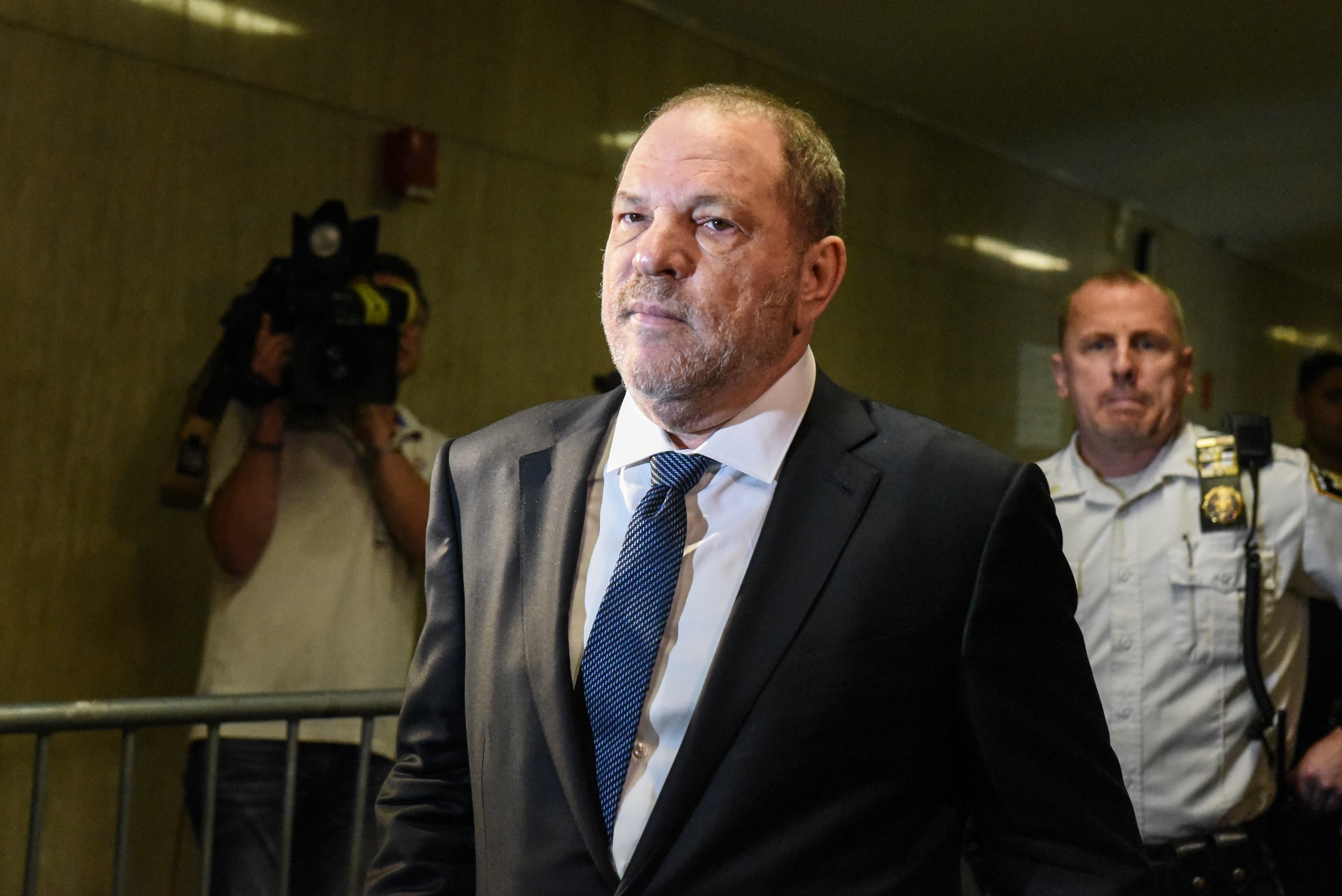 Harvey Weinstein arrives at the New York State Supreme Court on October 11, 2018 in New York City. CREDIT: Stephanie Keith/Getty Images