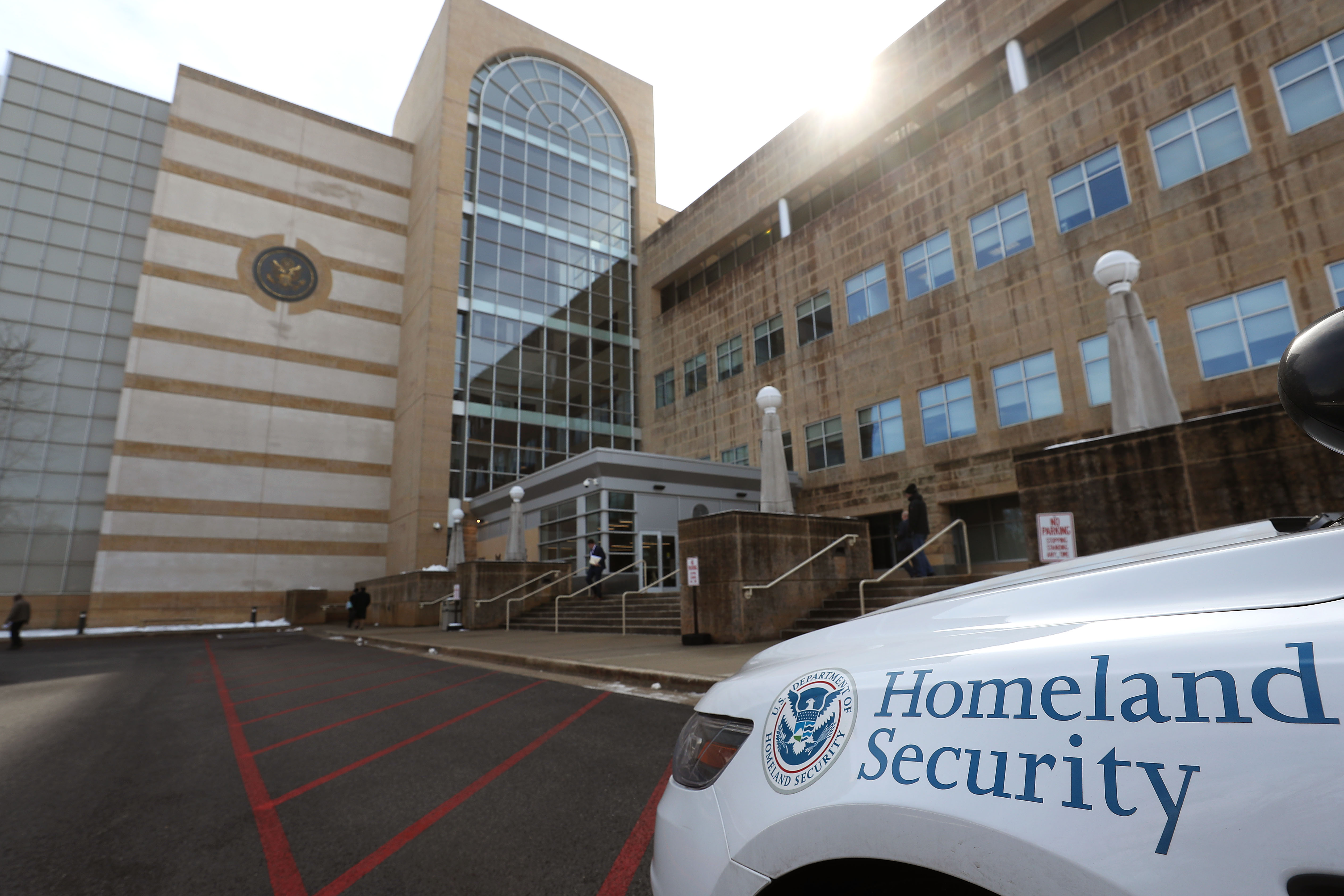 The exterior earlier this year of the US District Court building in Greenbelt, Maryland, where a hearing was held Monday for former coast guard lieutenant Chris Hasson
CREDIT: Mark Wilson/Getty Images