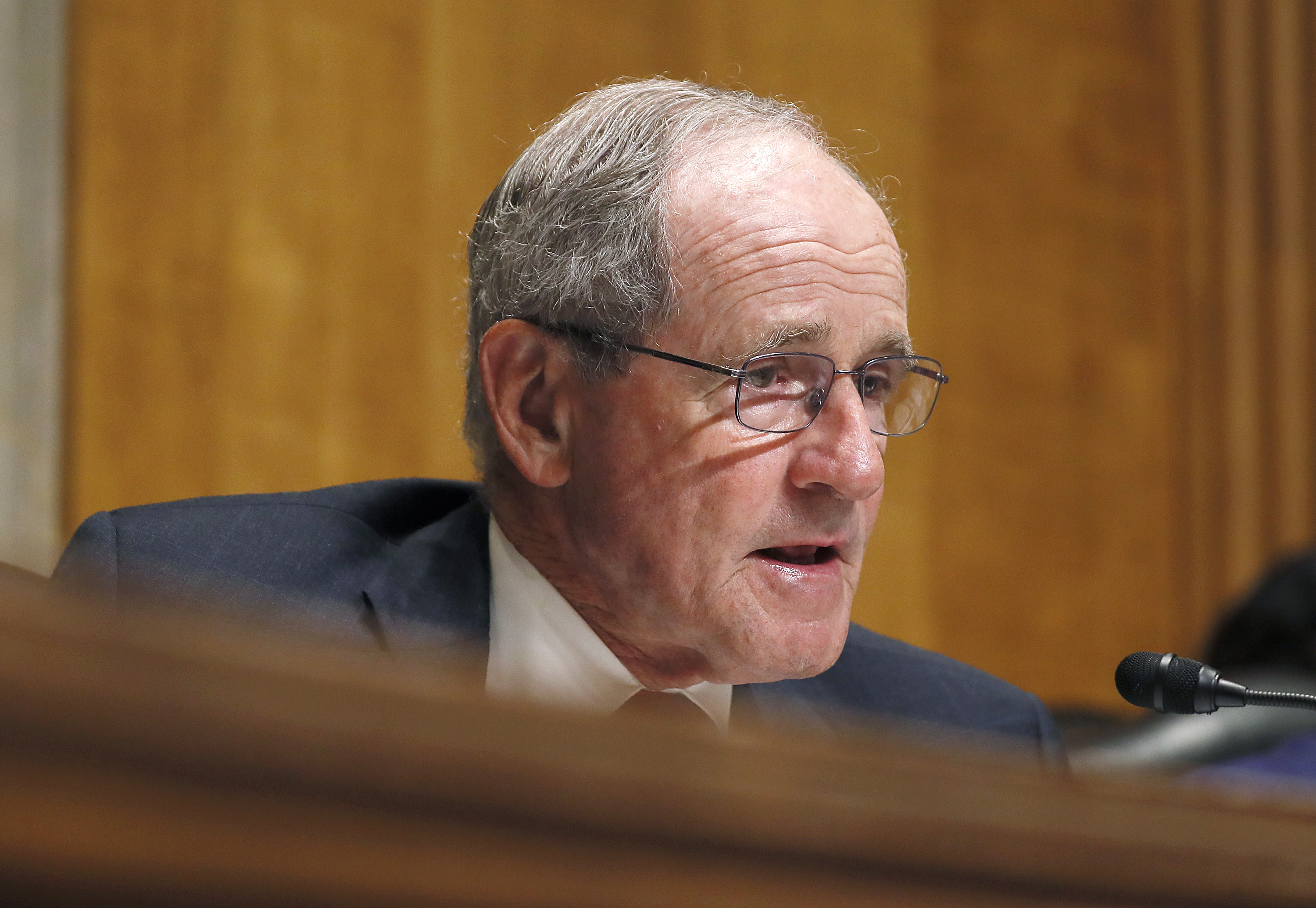 Chairman James Risch (R-ID) speaks at a Senate Foreign Relations Committee Hearing on the humanitarian impact of the Syrian War at the Dirksen Senate Office Building on May 01, 2019 in Washington, DC. (Photo by Paul Morigi/Getty Images)