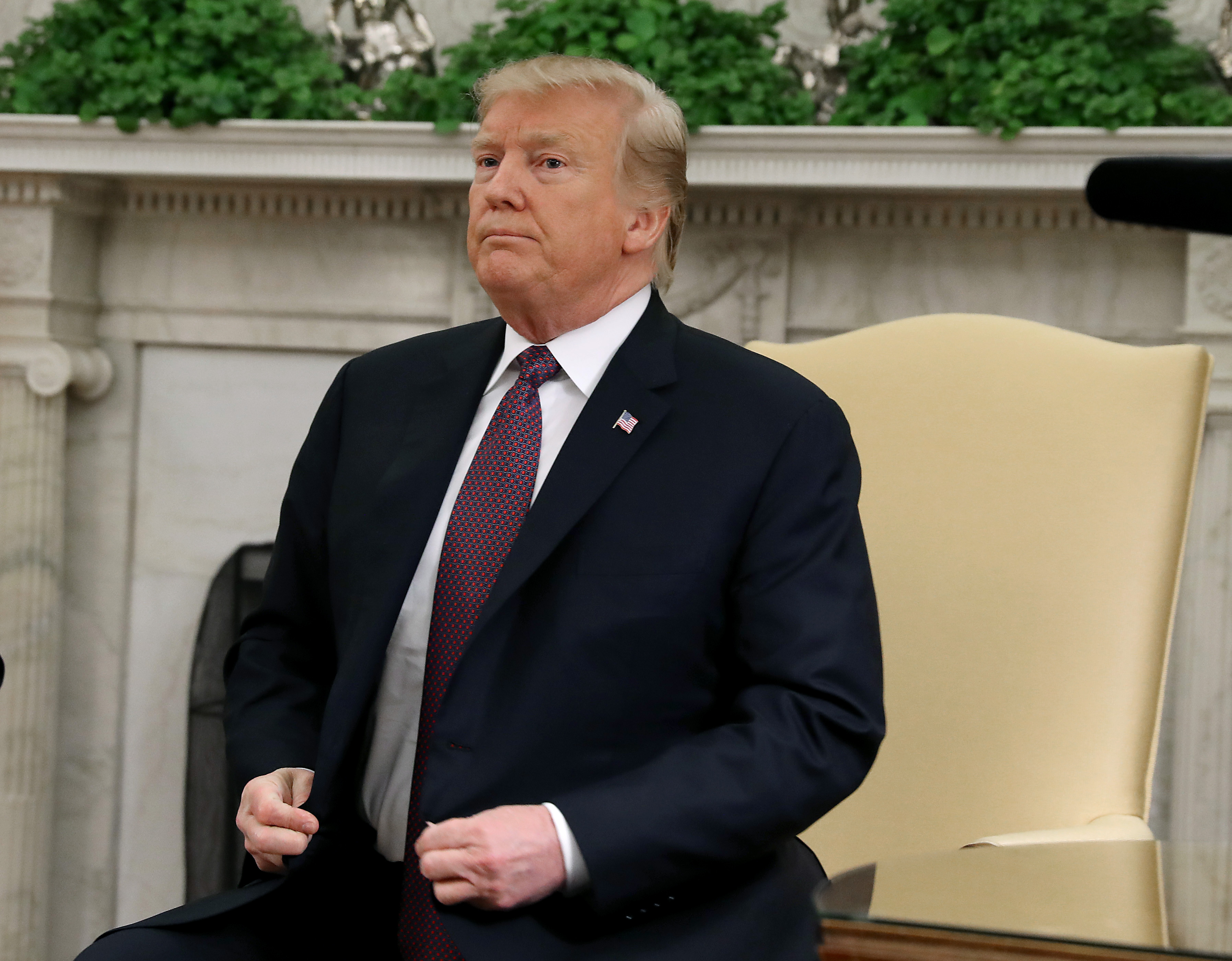 President Donald Trump at the Oval Office on May 13, 2019 in Washington, DC. CREDIT: Wilson/Getty Images.