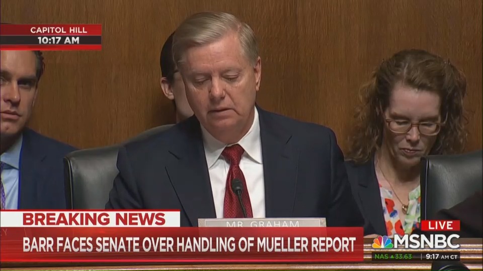 Sen. Lindsey Graham (R-SC) admitting Wednesday that he has not actually finished reading the Mueller report.