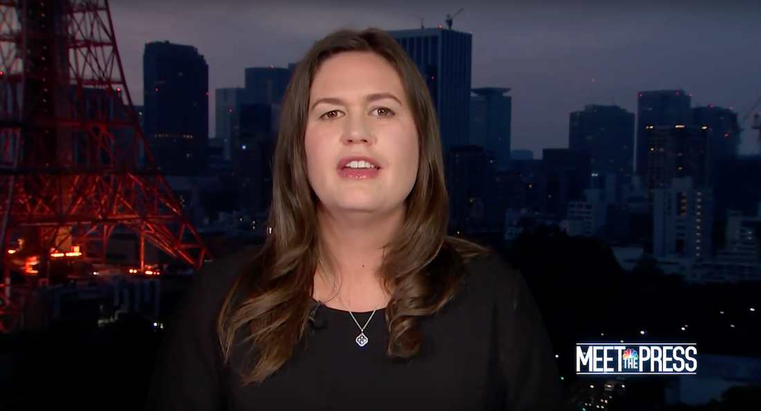 Sarah Sanders on Meet The Press on May 26, 2019. (NBC/Screengrab)