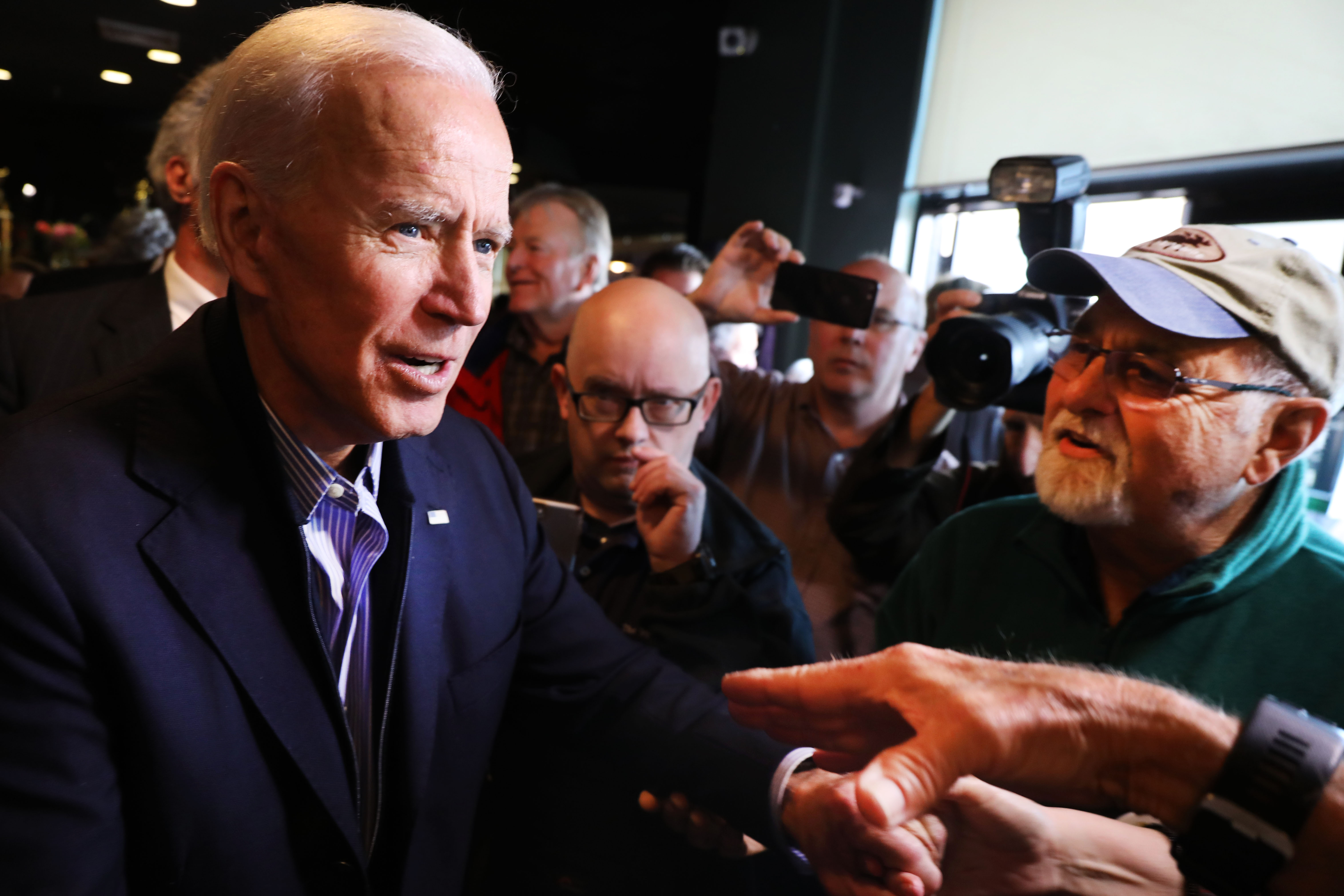 HAMPTON, NEW HAMPSHIRE - MAY 13: Former Vice President and Democratic presidential candidate Joe Biden speaks to voters on May 13, 2019 in Hampton, New Hampshire. Credit: Spencer Platt/Getty Images