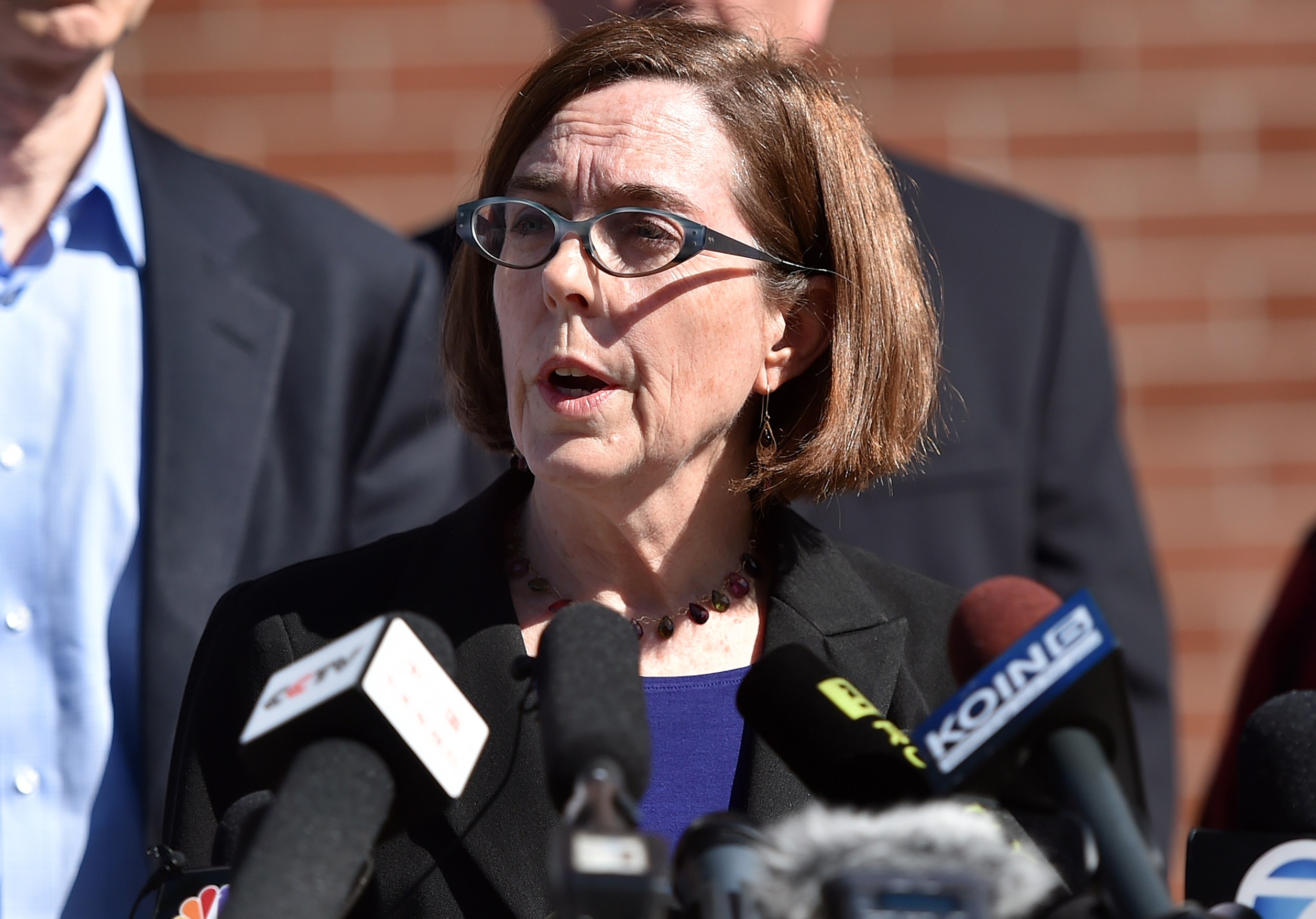 Oregon Governor Kate Brown. CREDIT: Josh Edelson/AFP/Getty Images